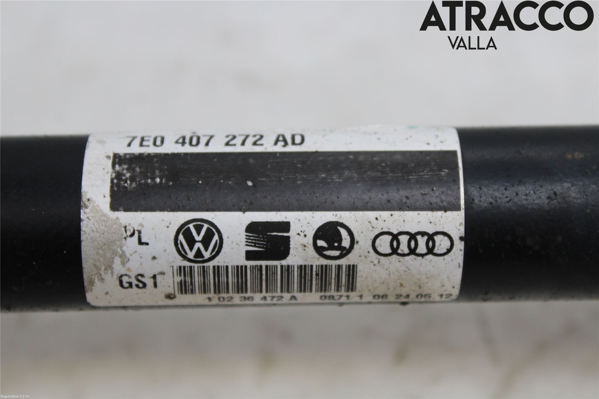 Volkswagen VW TRANSP/CARAVELLE (T5) 04-15 Drivaxel Fram Höger