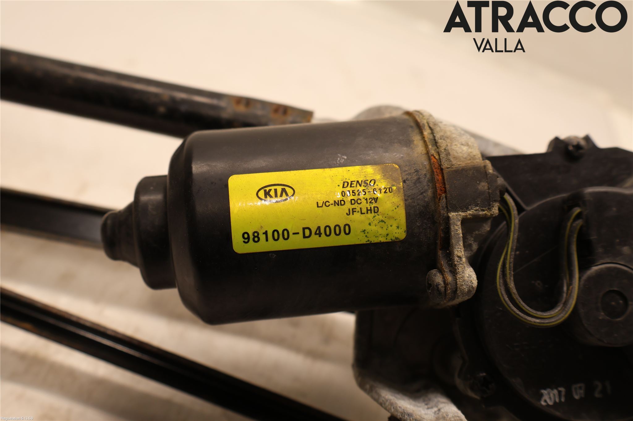 Kia OPTIMA 16-20 Torkarmotor Vindruta