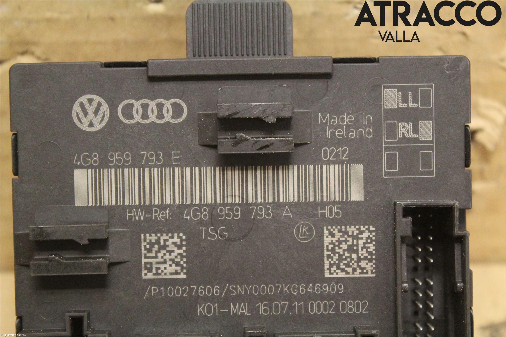 Audi A6/S6 4G 11-18 Styrenhet Dörr