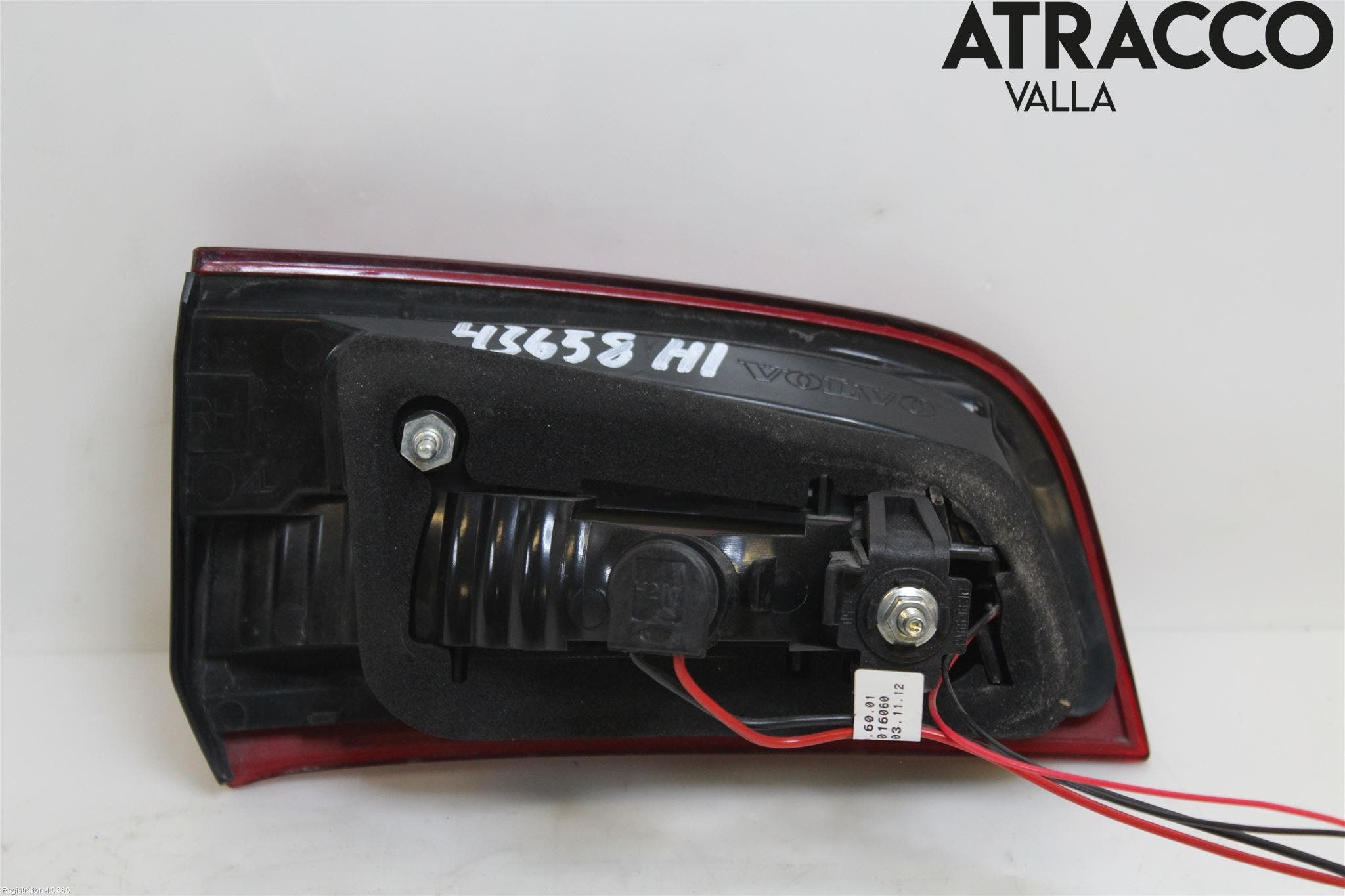 Volvo S60 11-13 Bakljus Lucka Hö