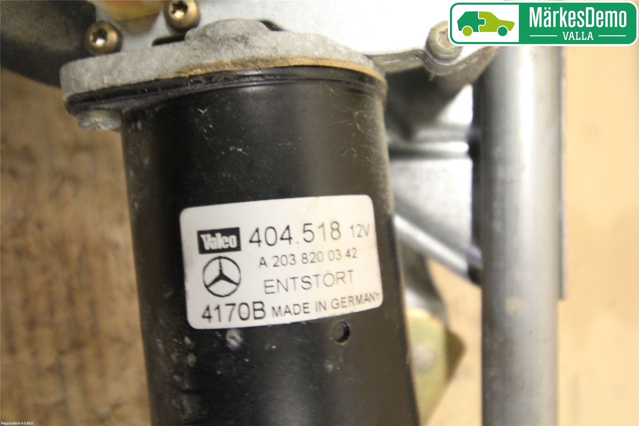 Mercedes-Benz MB C (203) 00-07 Torkarmekanism Vindruta