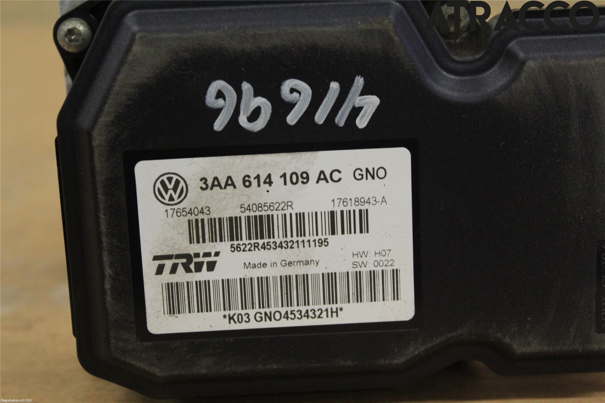 Volkswagen VW PASSAT 11-14 Abs Hydraulaggregat