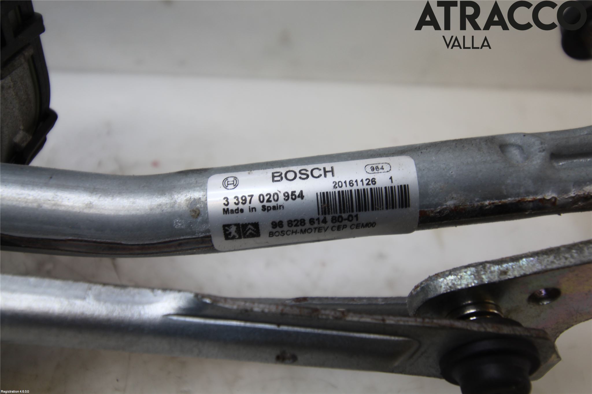 Citroen BERLINGO 08-18 Torkarmekanism Vindruta