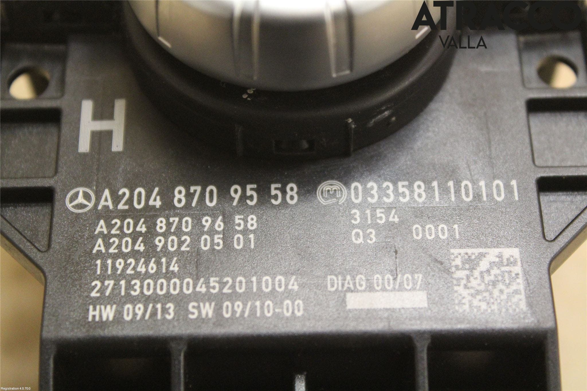 Mercedes-Benz MB C-KLASS (W204) 07-15 Strömställare Färddator