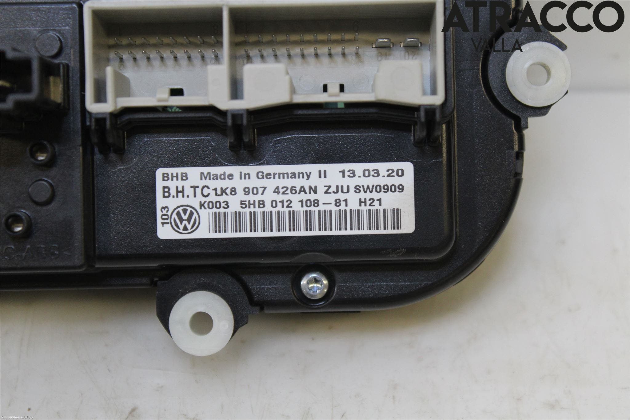 Volkswagen VW CADDY 16-20 Ac Styrenhet Ac Manöveren