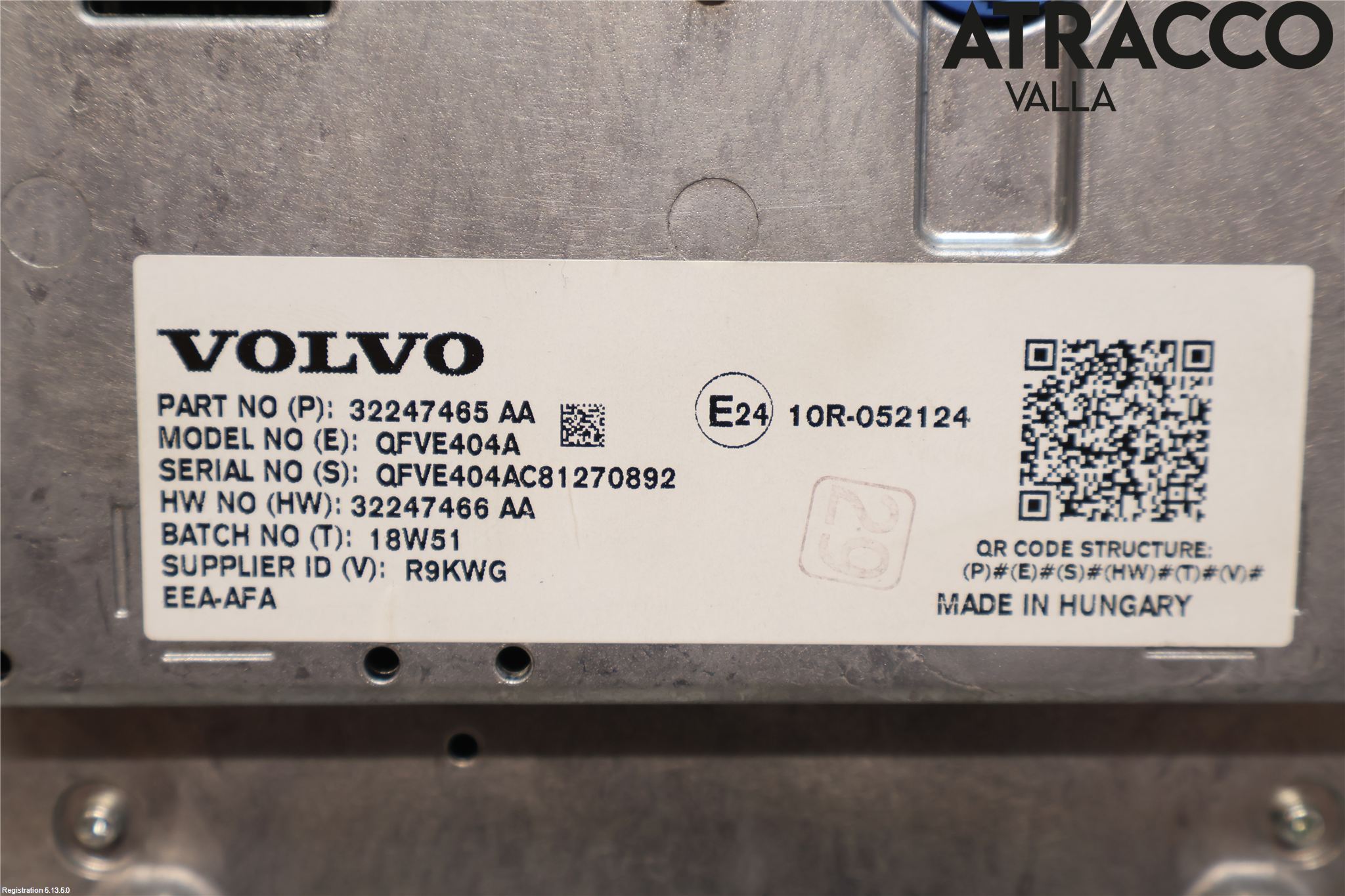 Volvo V90 17->> Multifunktionsdisplay