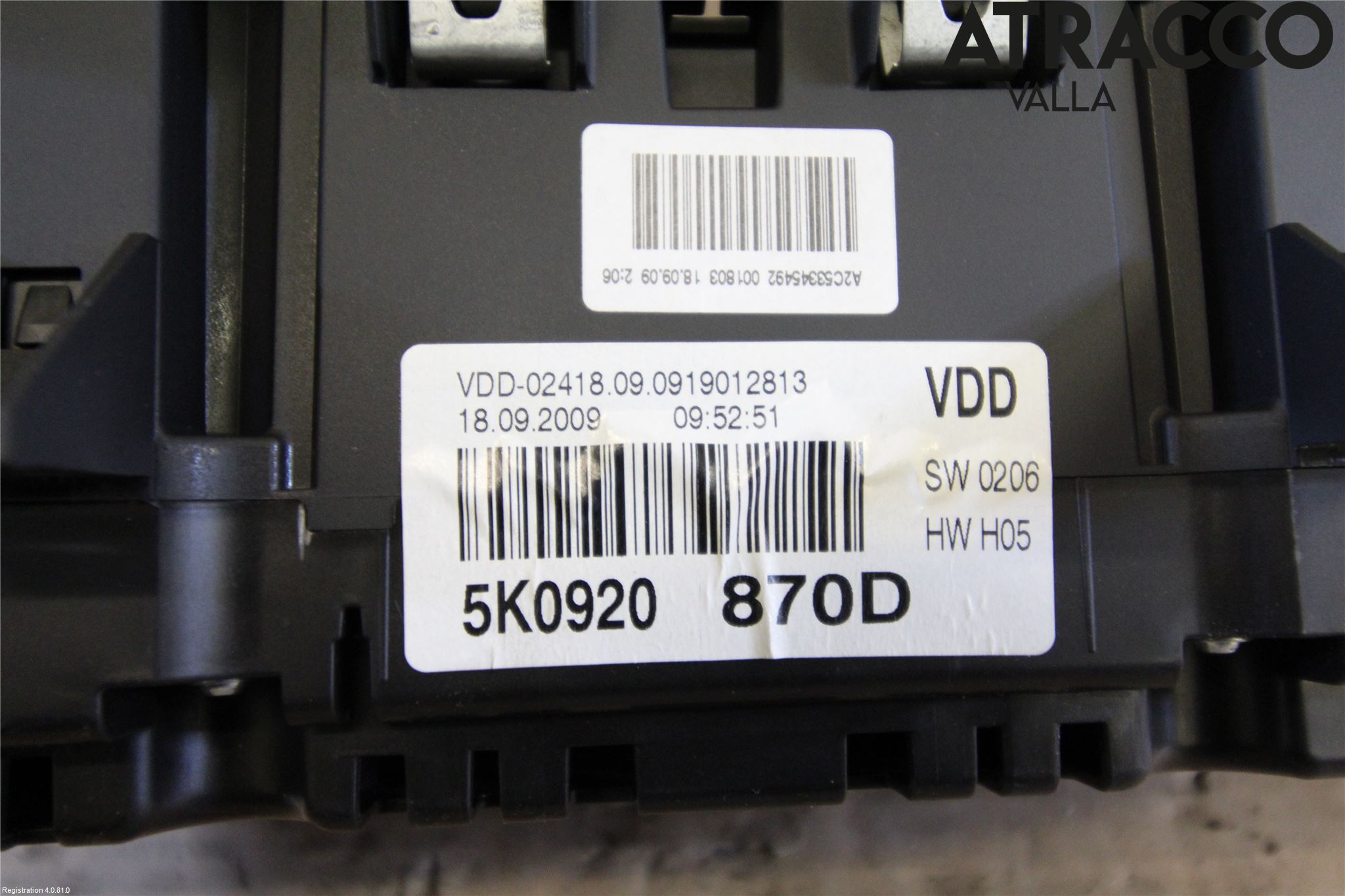 Volkswagen VW GOLF VI 09-13 Instrument Komb