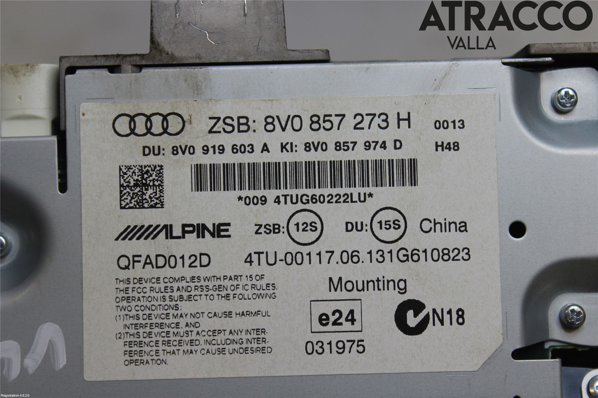 Audi A3/S3 05-13 Bildskärm