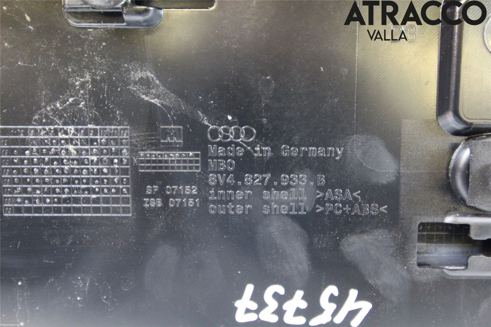 Audi A3/S3 8V 13-20 Spoiler Baklucka