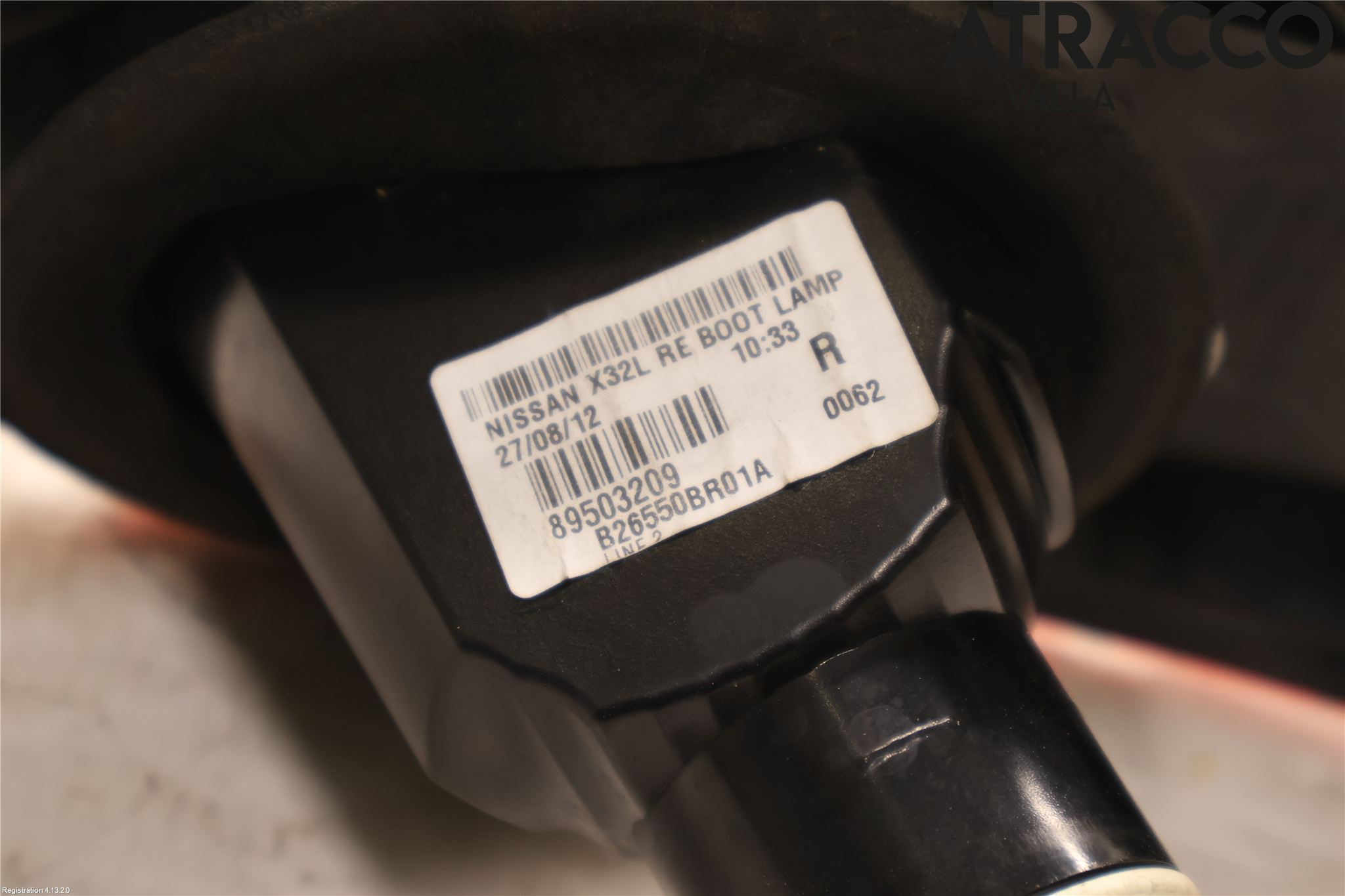 Nissan QASHQAI 10-14 Bakljus Lucka Hö