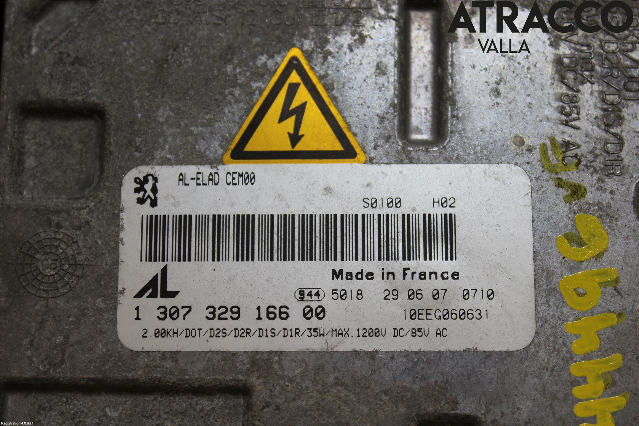 Peugeot 308 08-13 Styrenhet Strålkastare