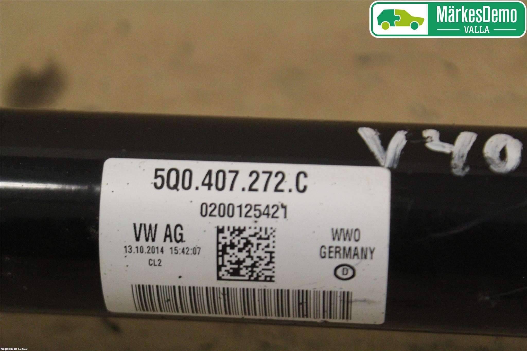 Volkswagen VW GOLF / E-GOLF VII 13-20 Drivaxel Fram Höger