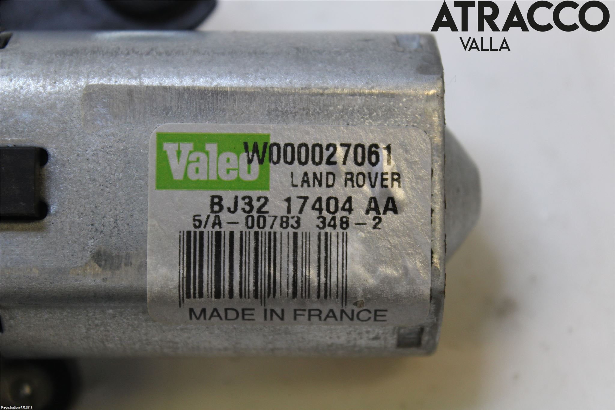 Landrover LAND ROVER RANGE ROVER EVOQUE (L538) 11-18 Torkarmotor Baklucka