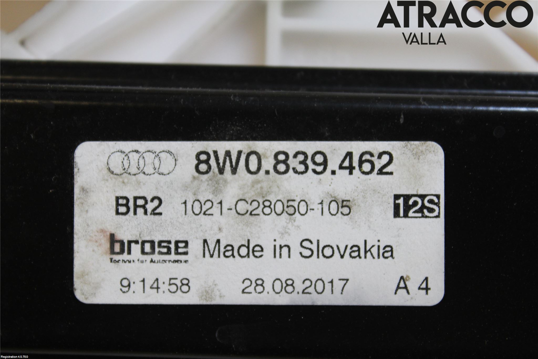 Audi A4/S4 B9 16-19 Fönsterhiss El Kompl