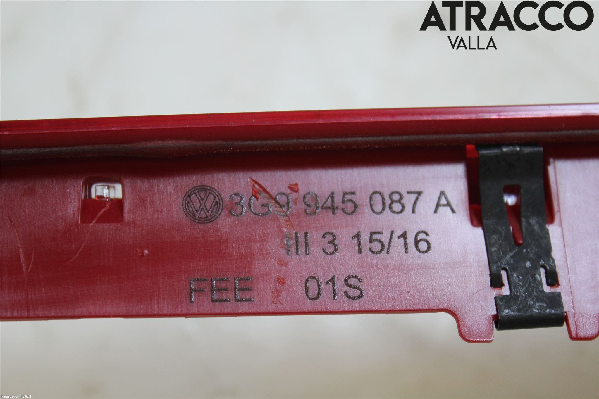 Volkswagen VW PASSAT 15-19 Bromsljus Bakruta