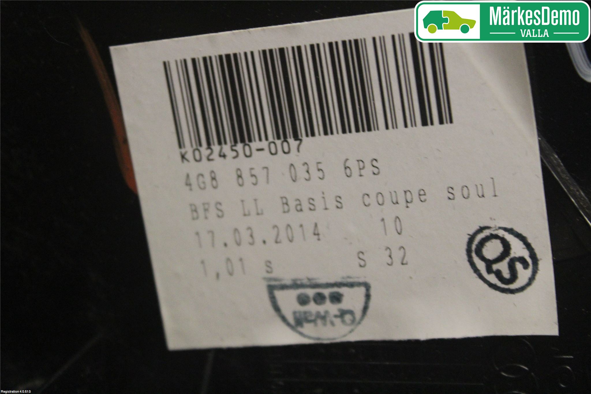 Audi A6 ALLROAD 12-18 Handskfack