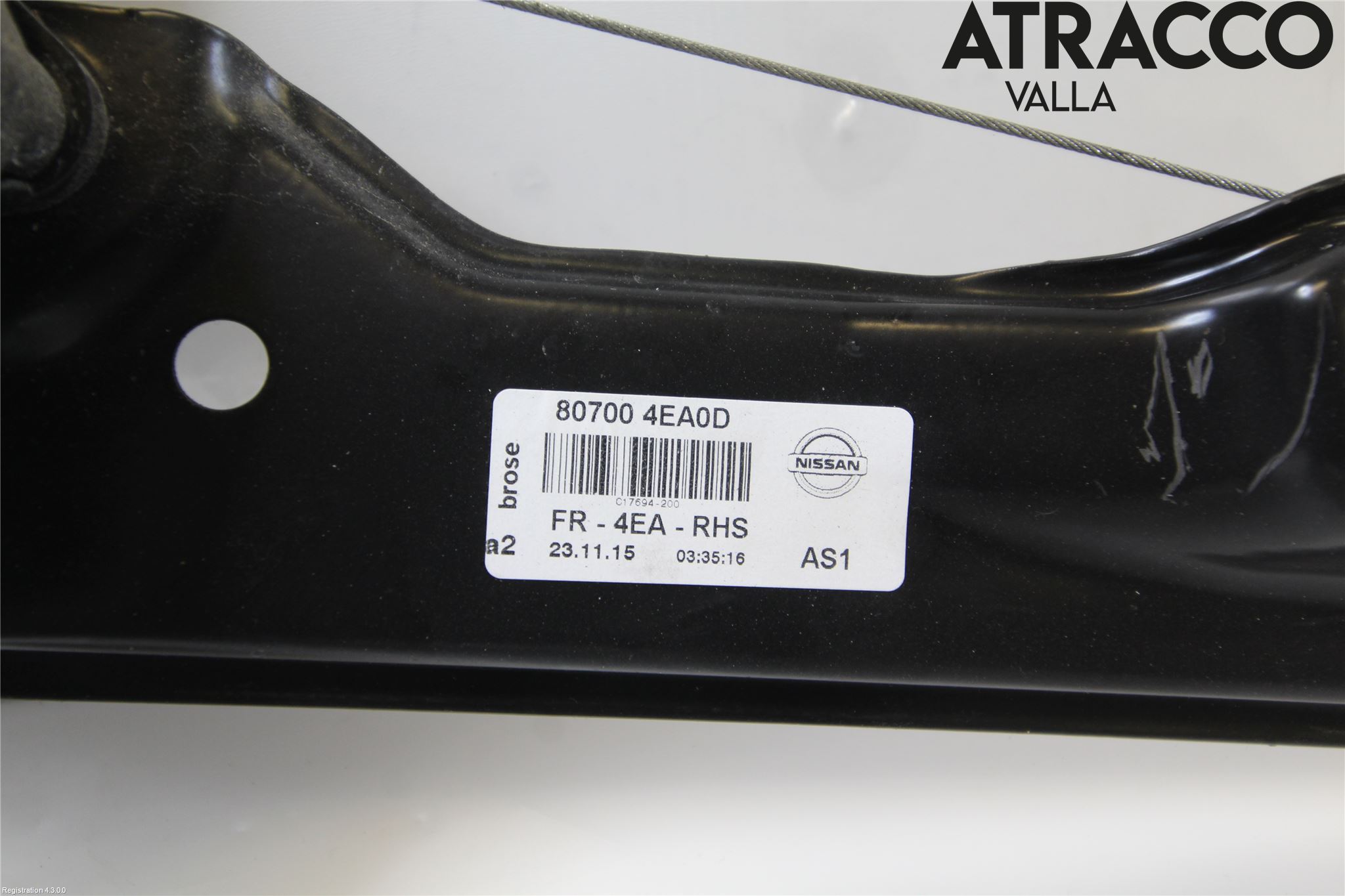 Nissan QASHQAI 14-17 Fönsterhiss El Kompl
