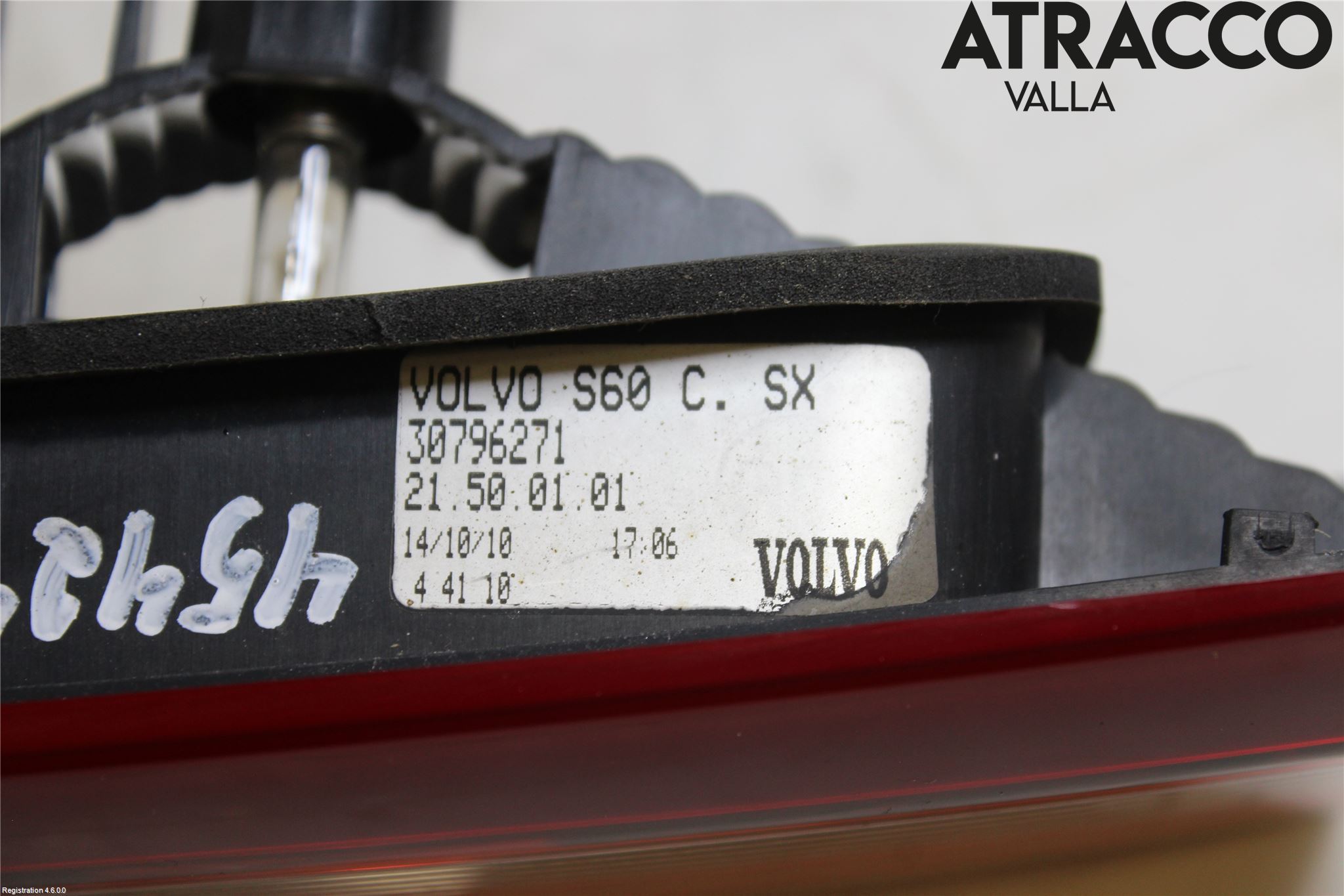 Volvo S60 11-13 Bakljus Lucka Vä