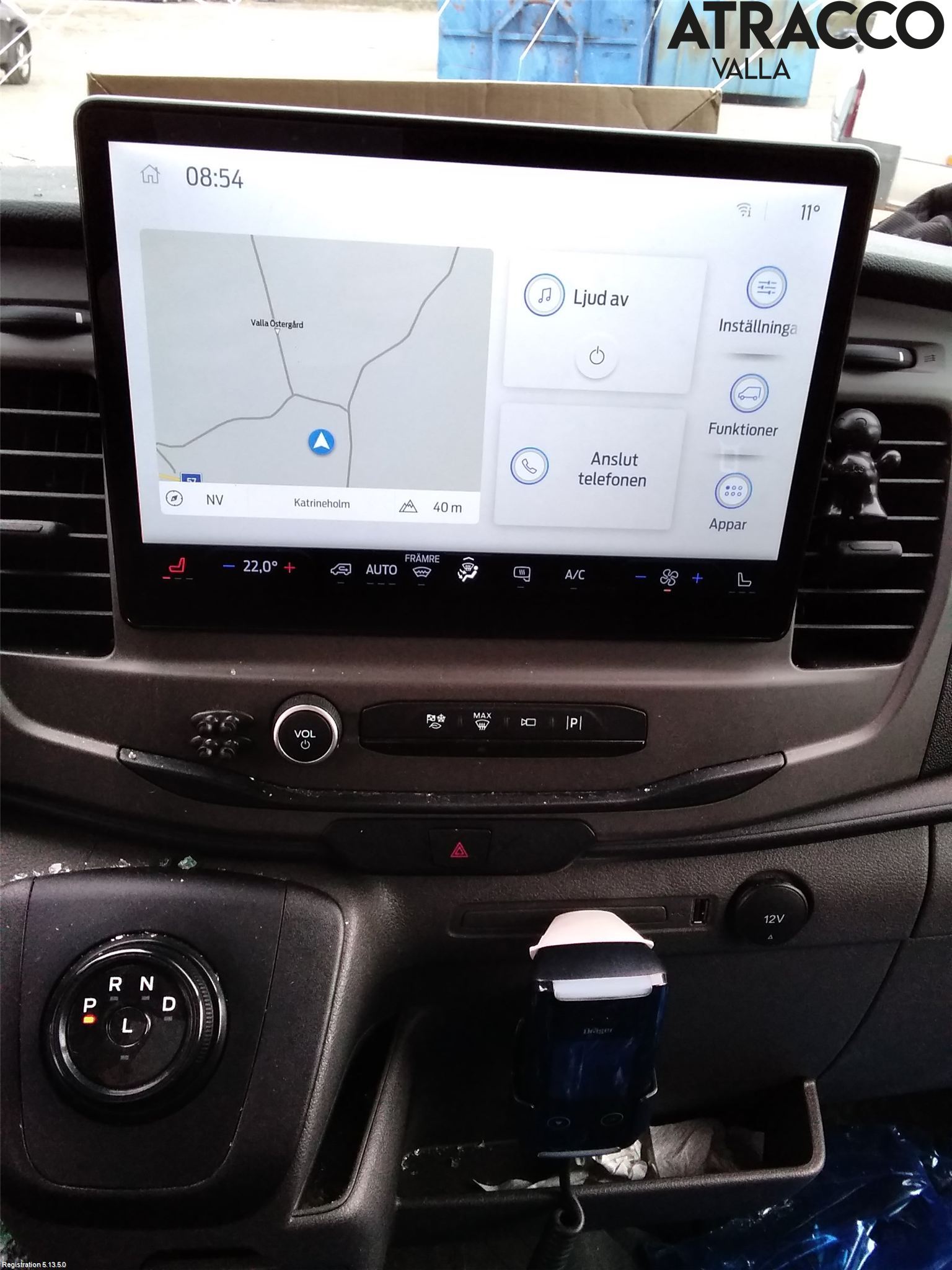 Ford E-TRANSIT SKÅP/BUSS 22- Multifunktionsdisplay