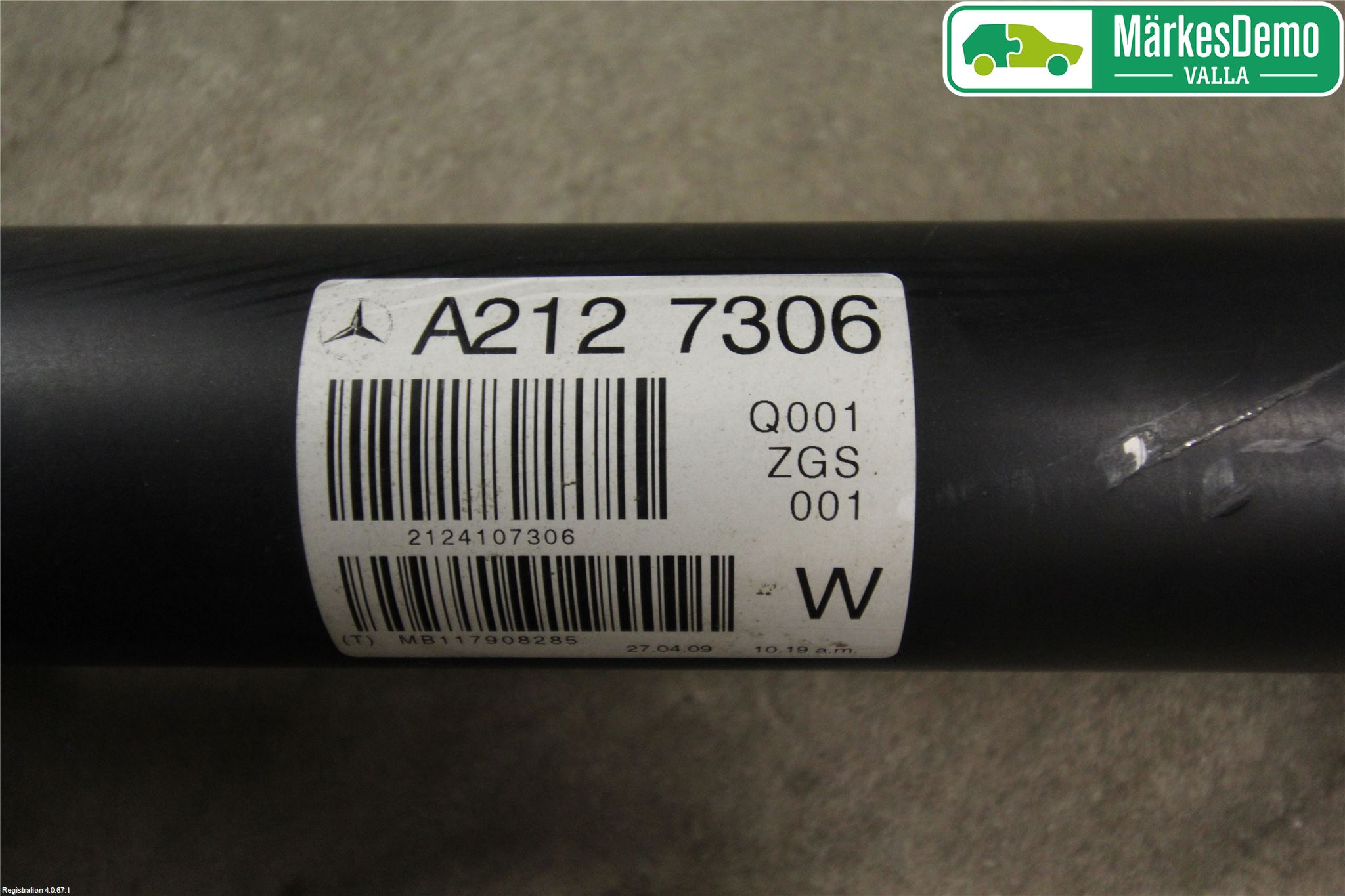 Mercedes-Benz MB E-KLASS (W212) 09-16 Mellanaxel Komp