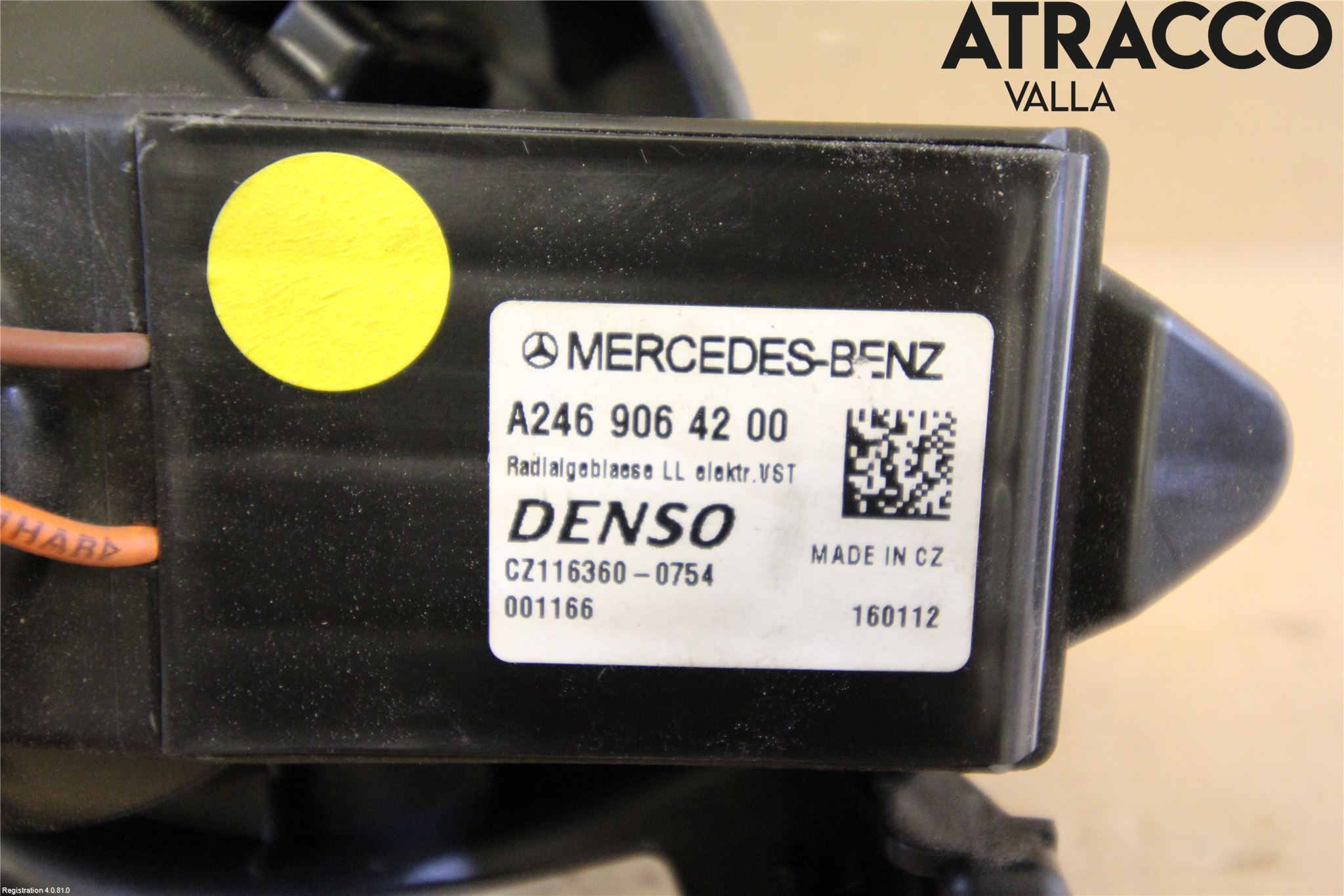 Mercedes-Benz MB B-KLASS (W246/W242) 12-19 Värmefläkt