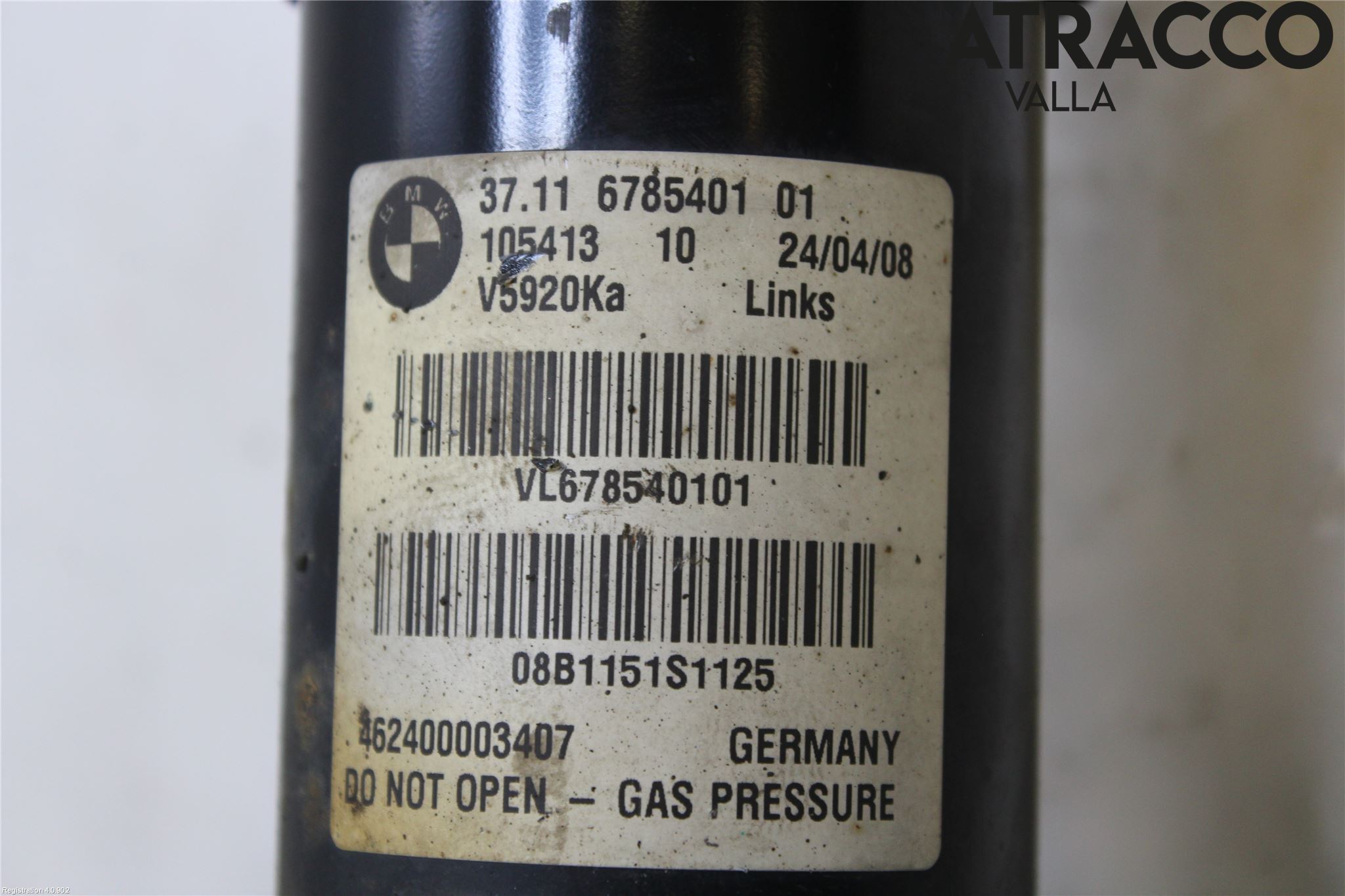 BMW X6 E71/E72   08-14 Fjäderben Fram Vänster