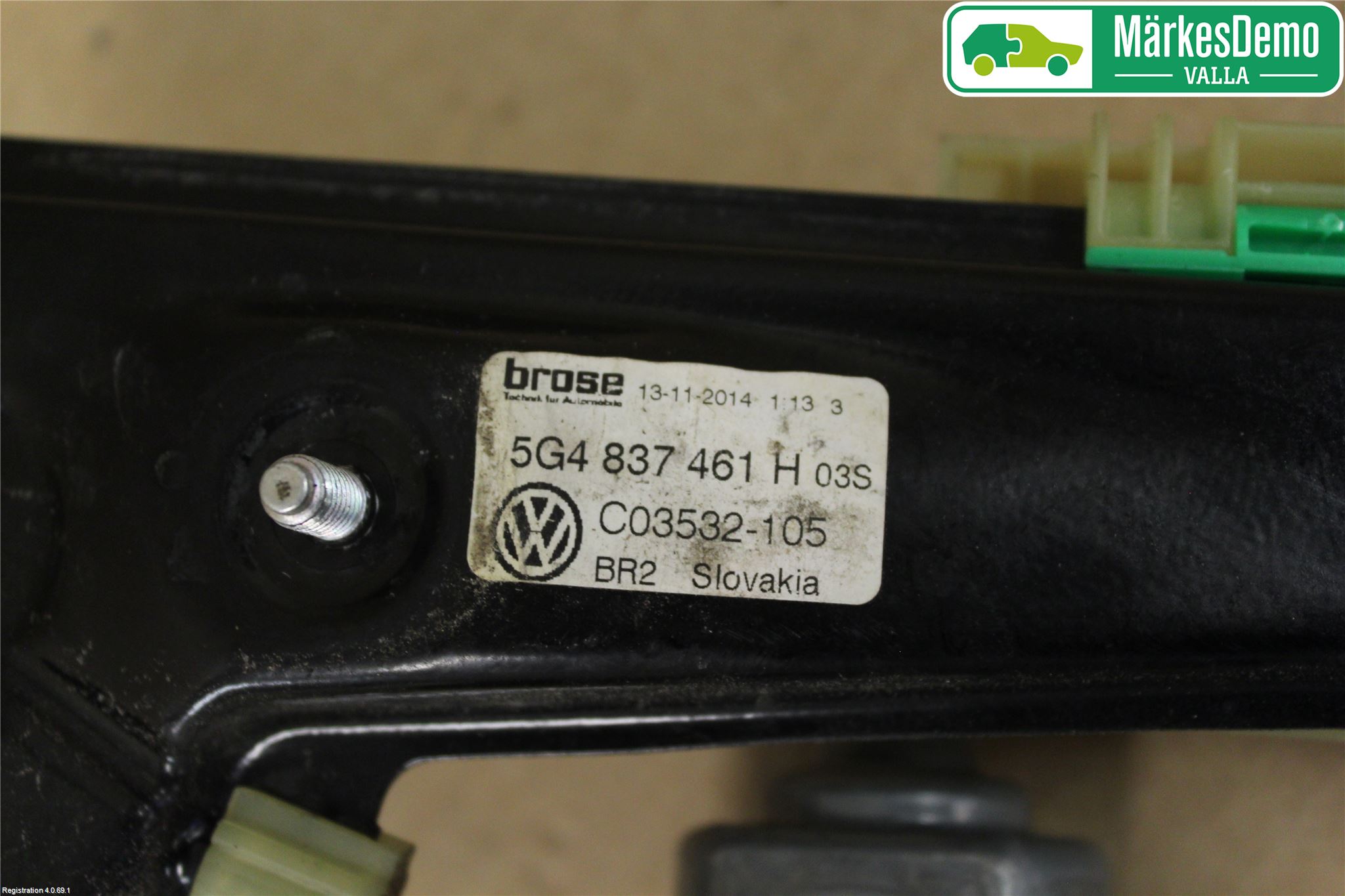 Volkswagen VW GOLF / E-GOLF VII 13-20 Fönsterhiss El Kompl