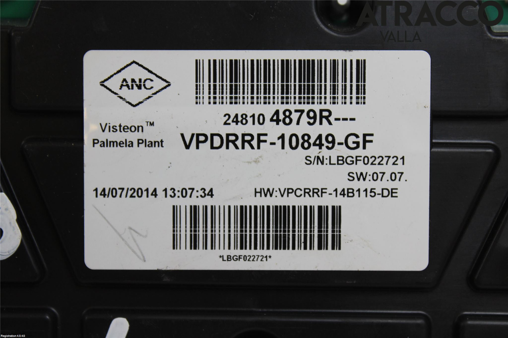 Opel VIVARO 15-19 Instrument Komb