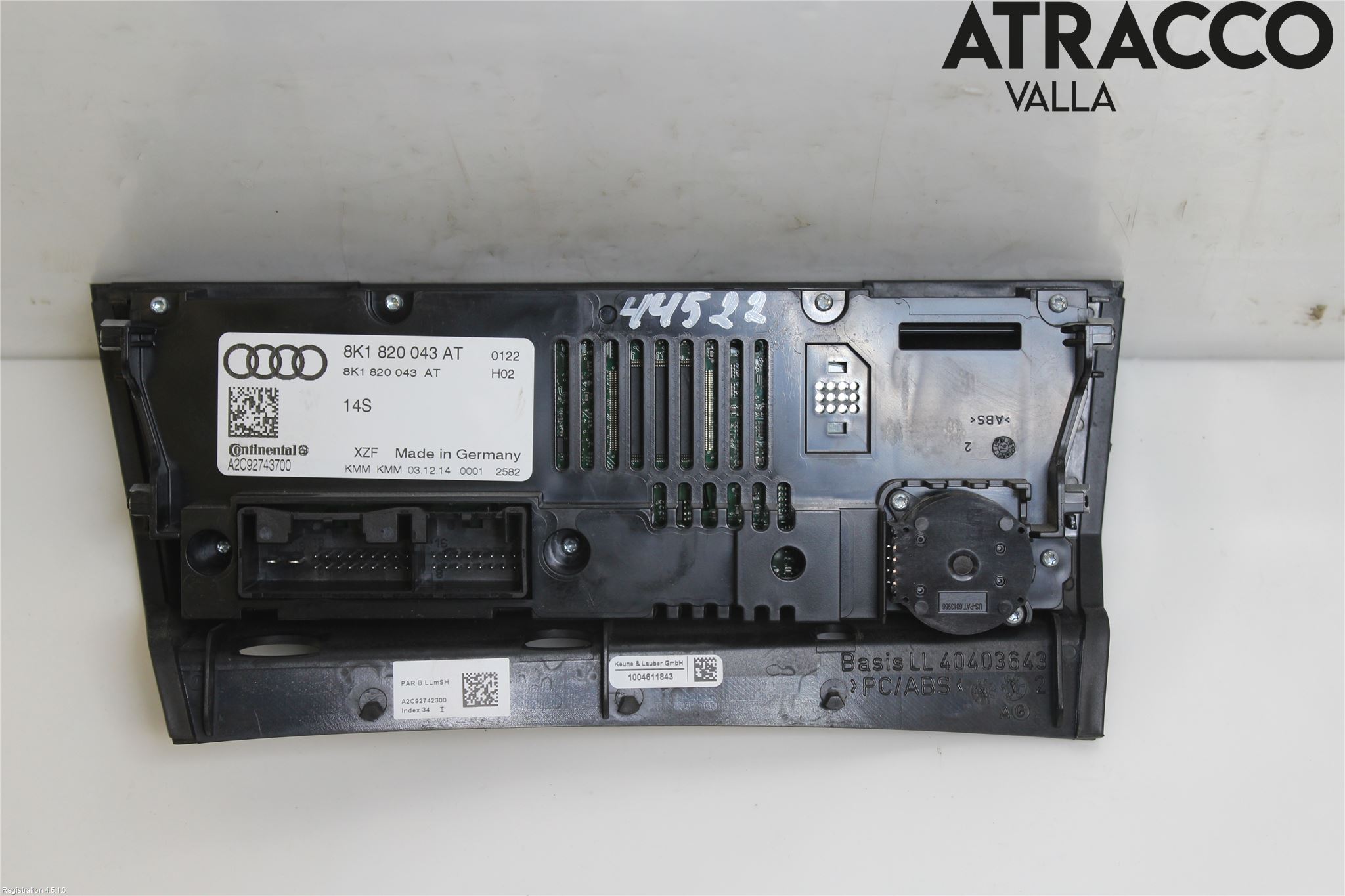 Audi A5 07-16 Ac Styrenhet Ac Manöveren