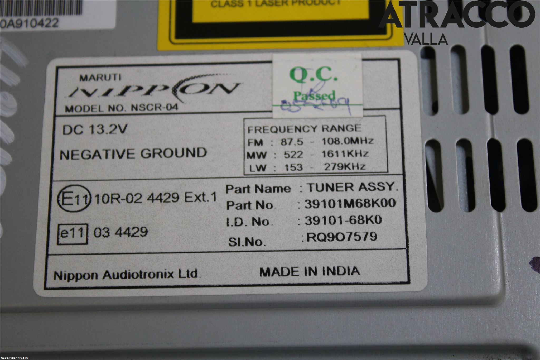 Suzuki ALTO 79-14 Cd Radio - Multimediapanel