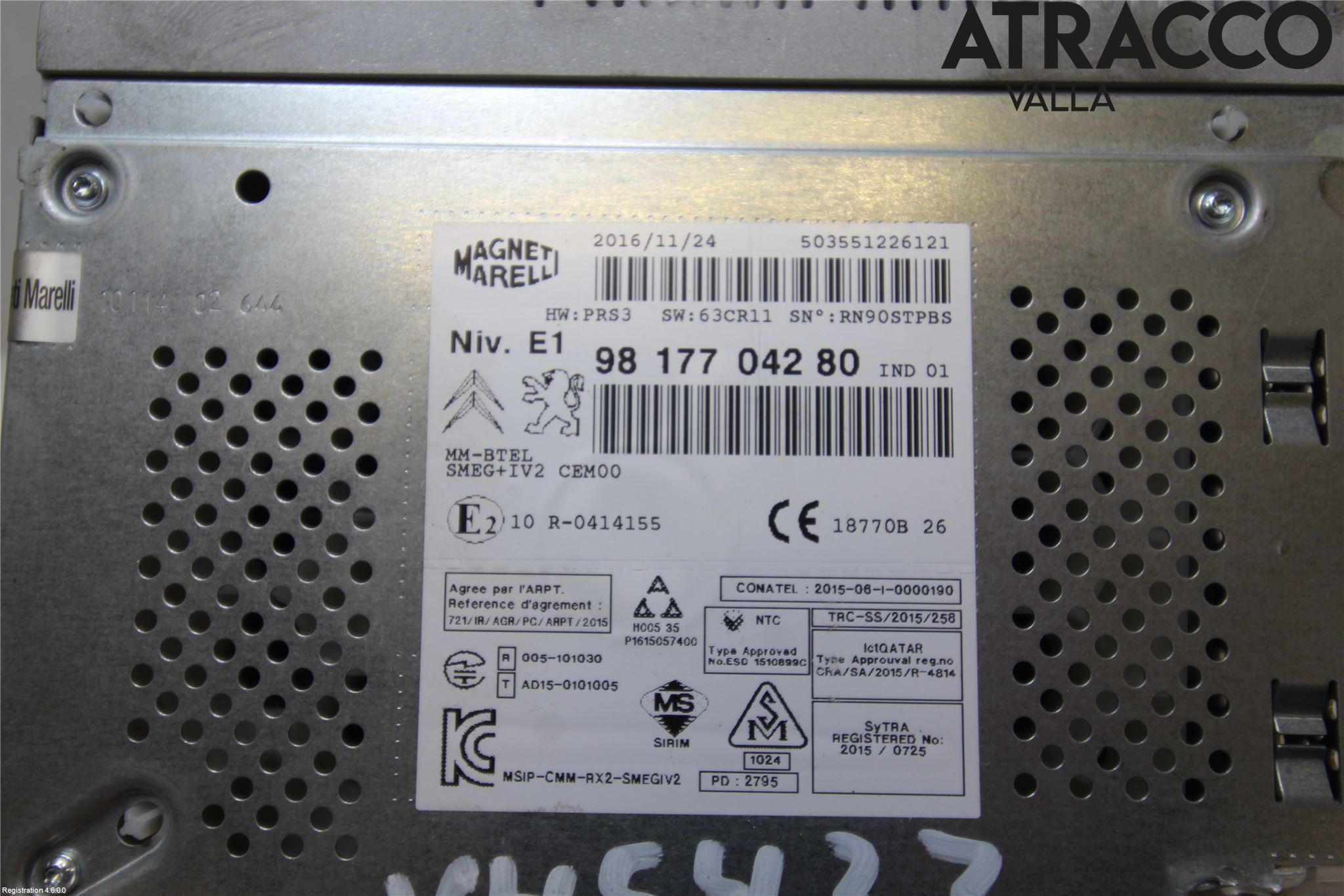Citroen BERLINGO 08-18 Cd Radio - Multimediapanel