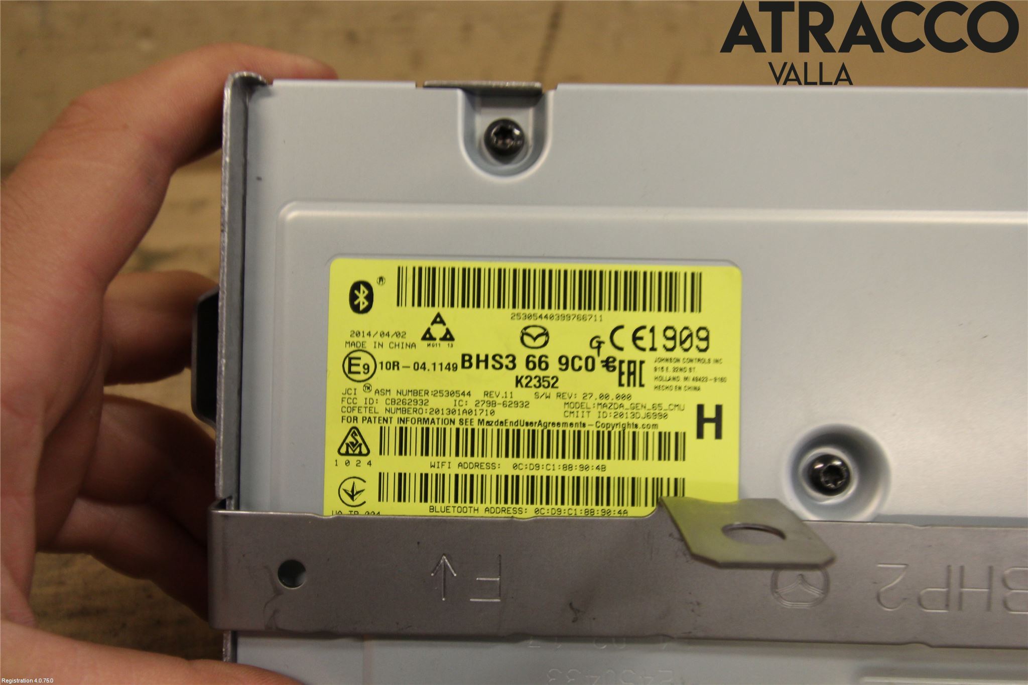 Mazda 3 III 14-19 Radio-Stereo Förstärkare