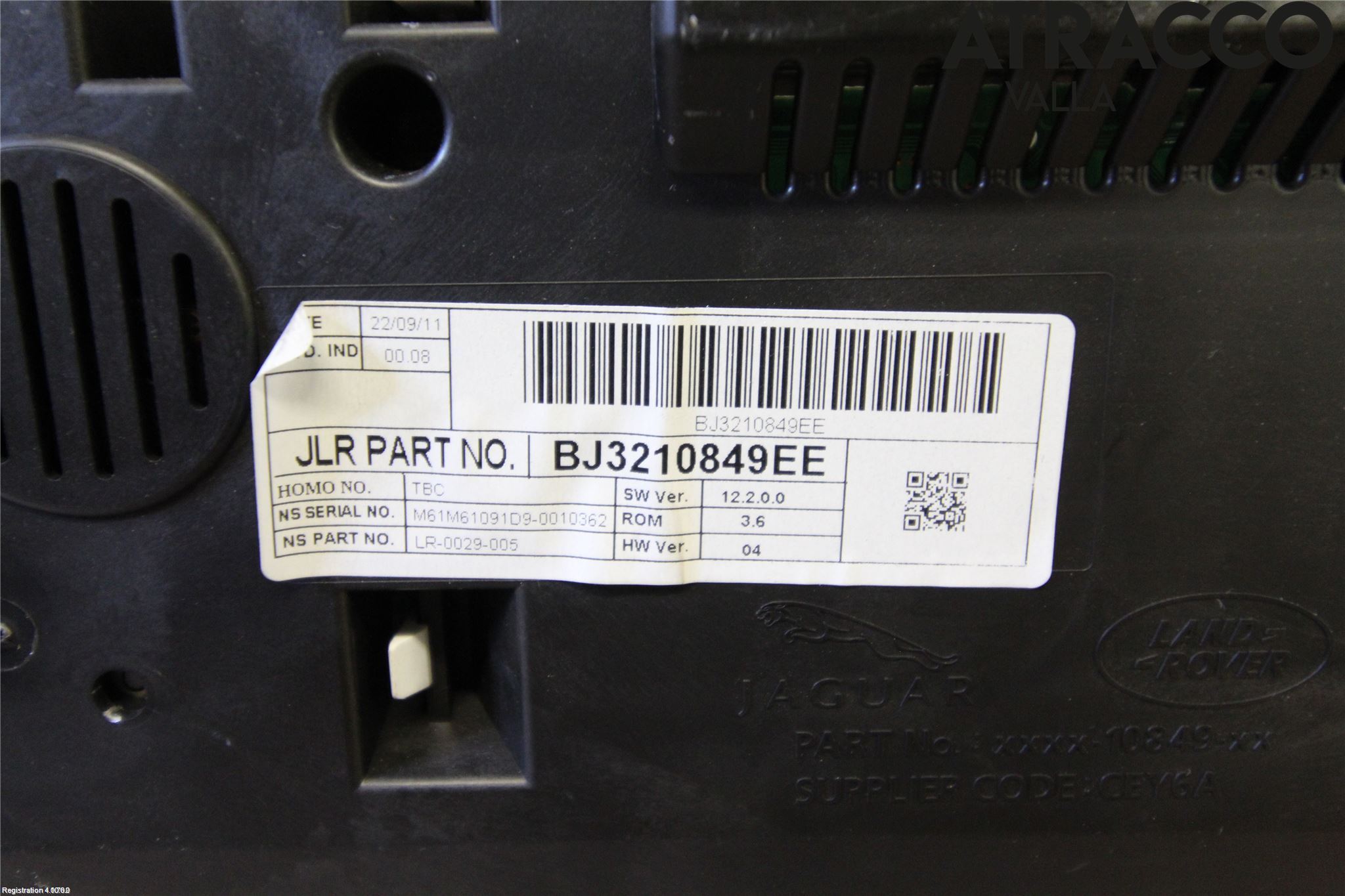 Landrover LAND ROVER RANGE ROVER EVOQUE (L538) 11-18 Instrument Komb