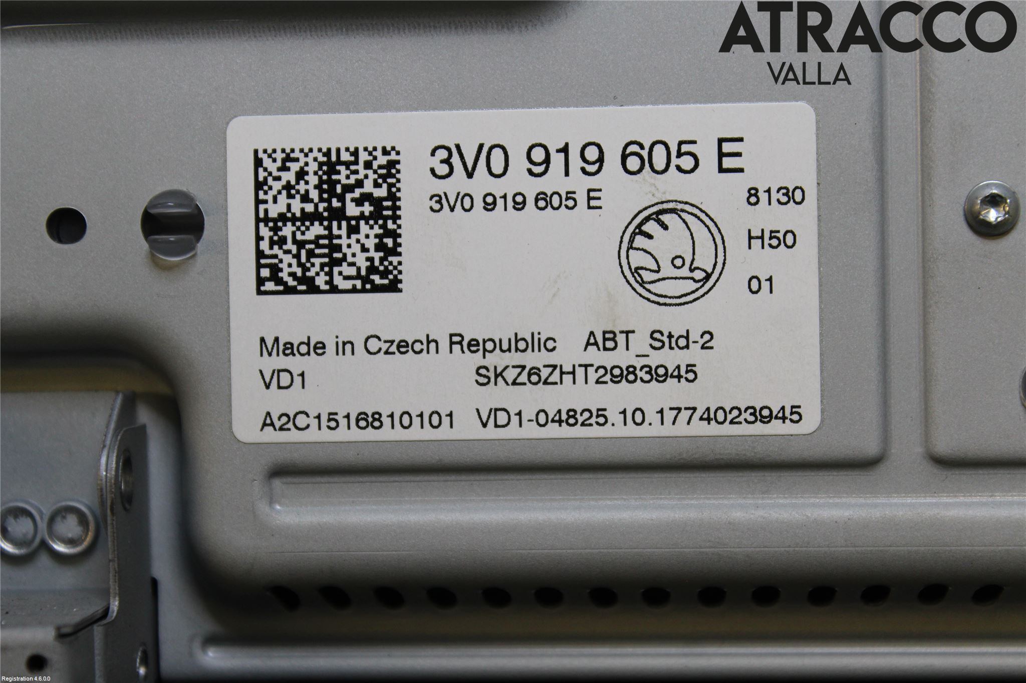 Skoda SUPERB 16-24 Multifunktionsdisplay