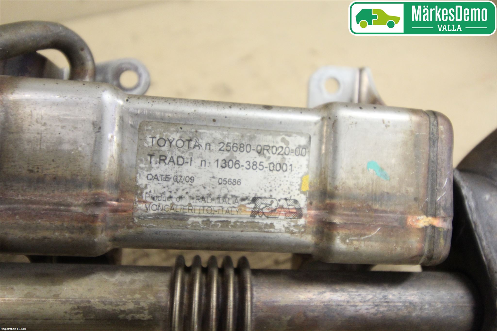 Toyota AURIS 07-09 Avgaskylare