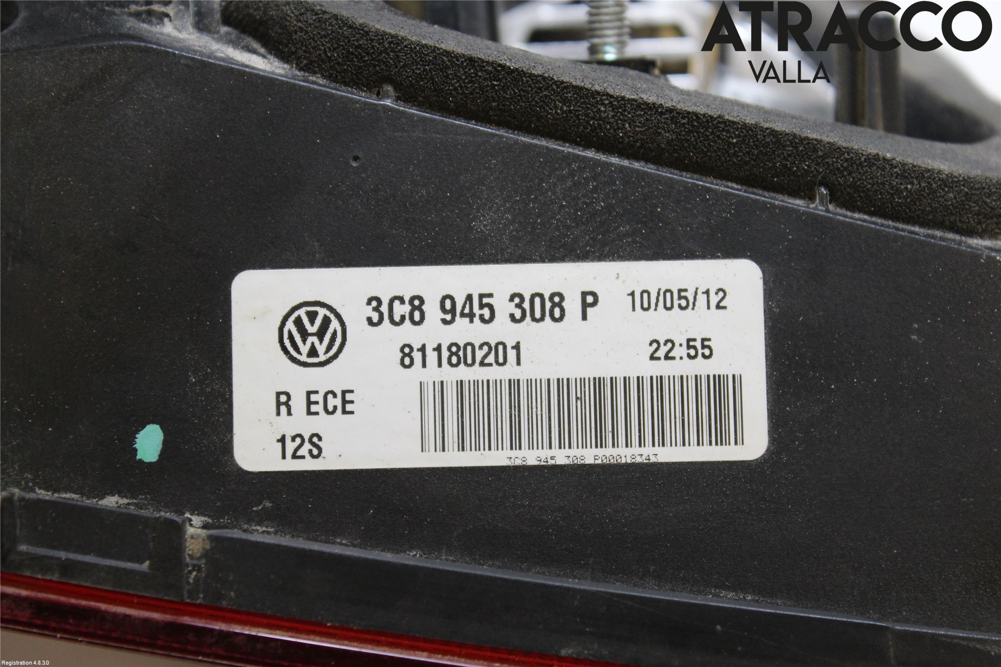 Volkswagen VW PASSAT CC 08-16 Bakljus Lucka Hö