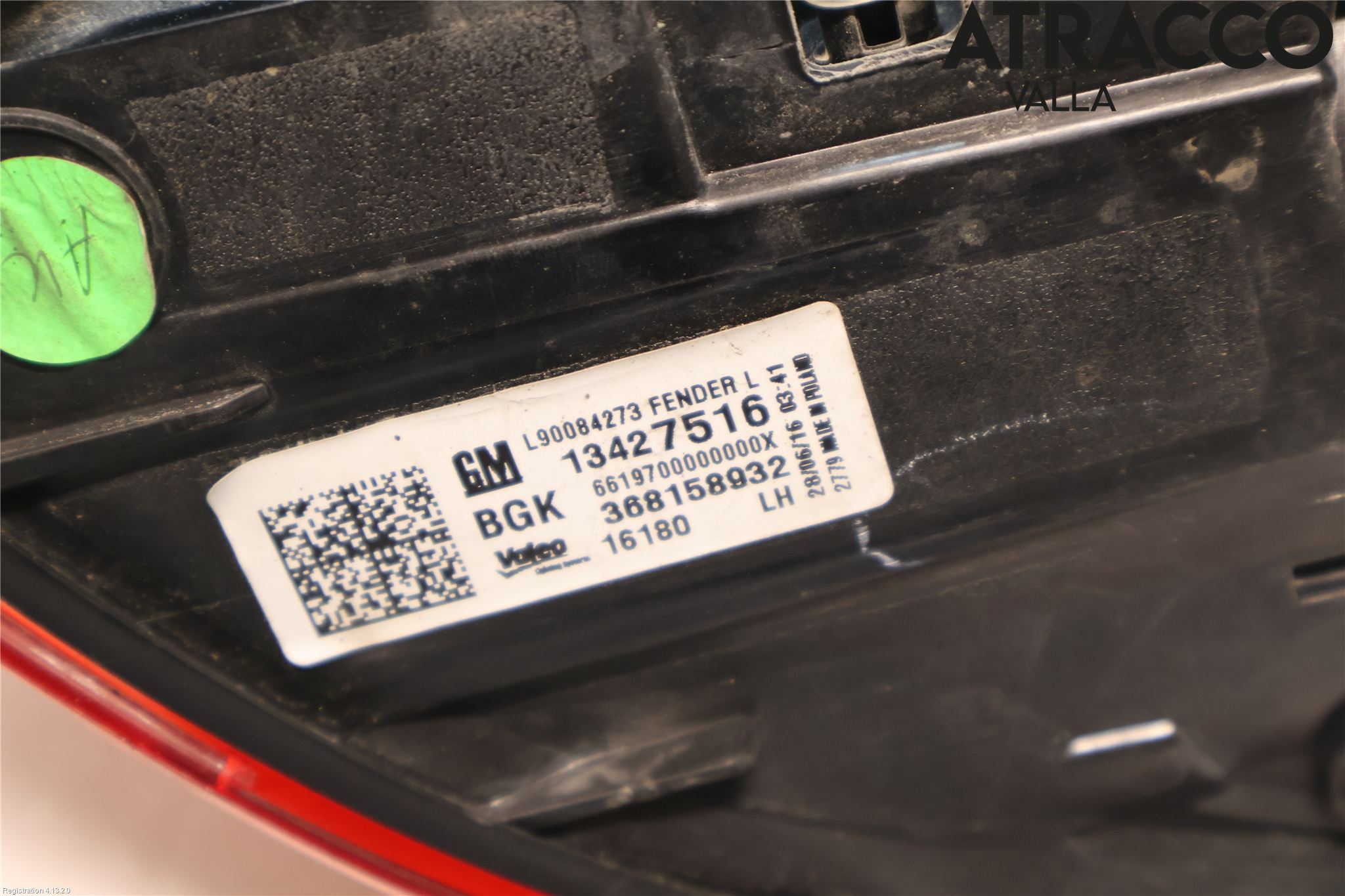Opel ASTRA K 16-22 Bakljus Vänster