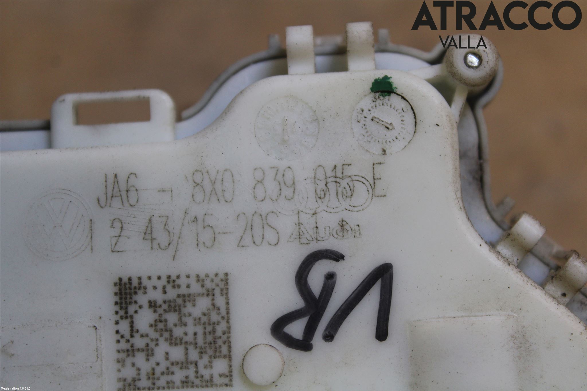 Audi A1/S1 11-18 Låskista-Dörrlås