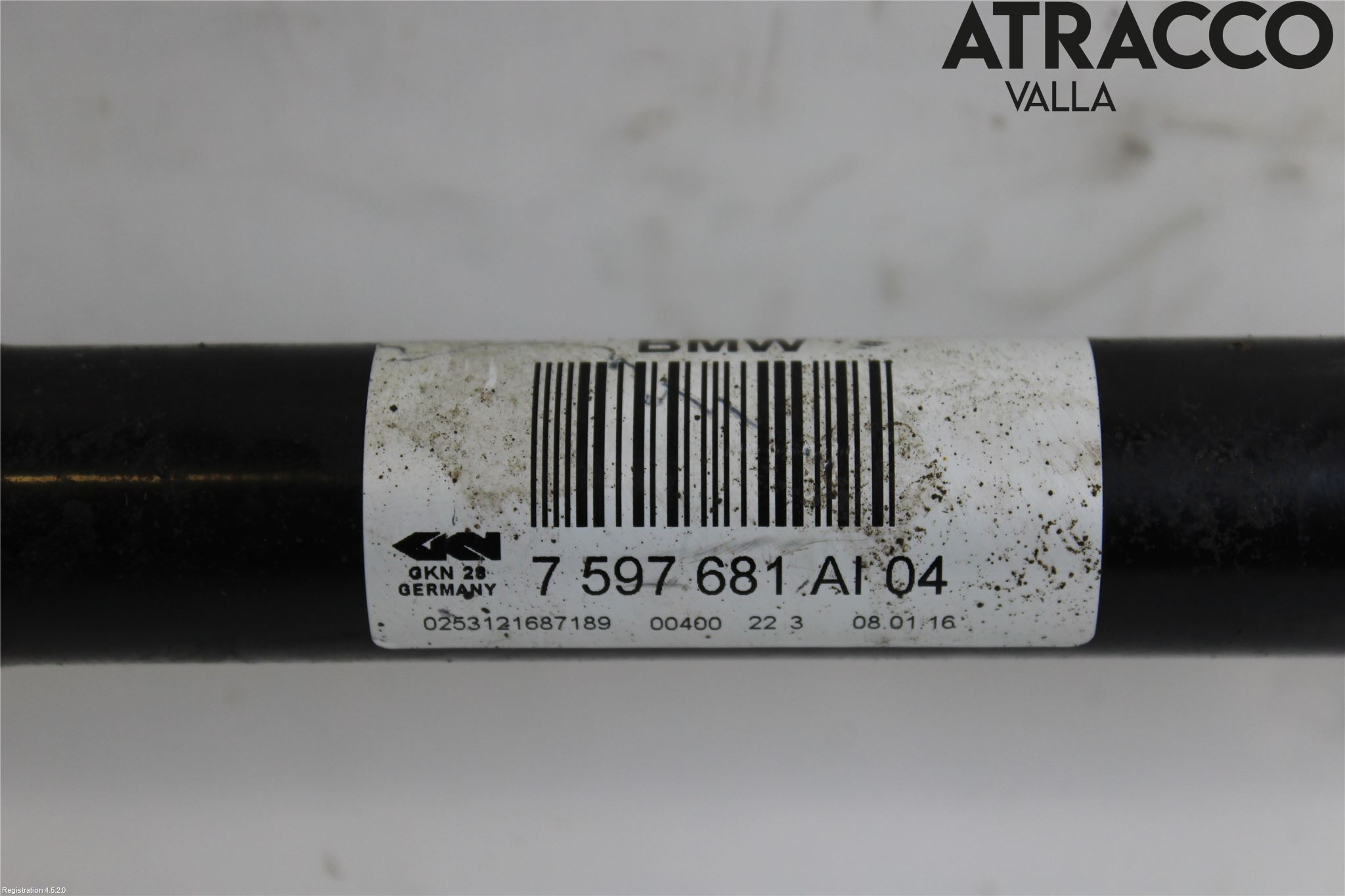 BMW 3 F30/F31/F80 12-19 Drivaxel Bak Vänster