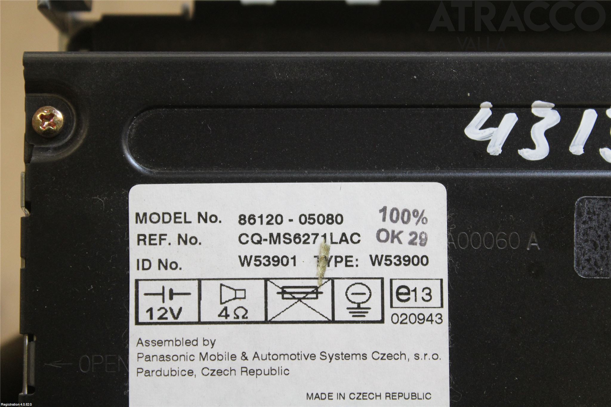 Toyota AVENSIS 03-06 Cd Radio - Multimediapanel