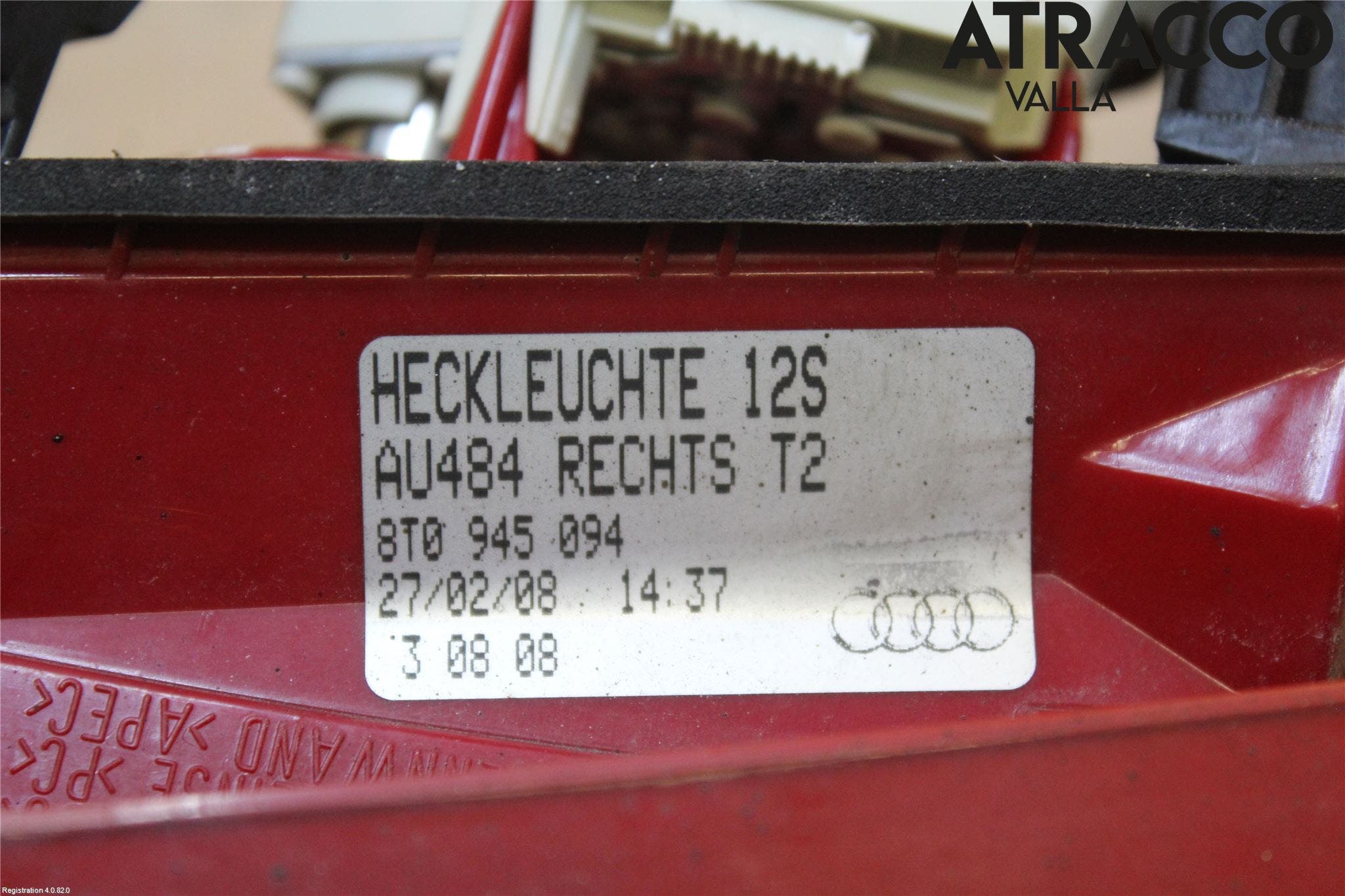 Audi A5 07-16 Bakljus Lucka Hö