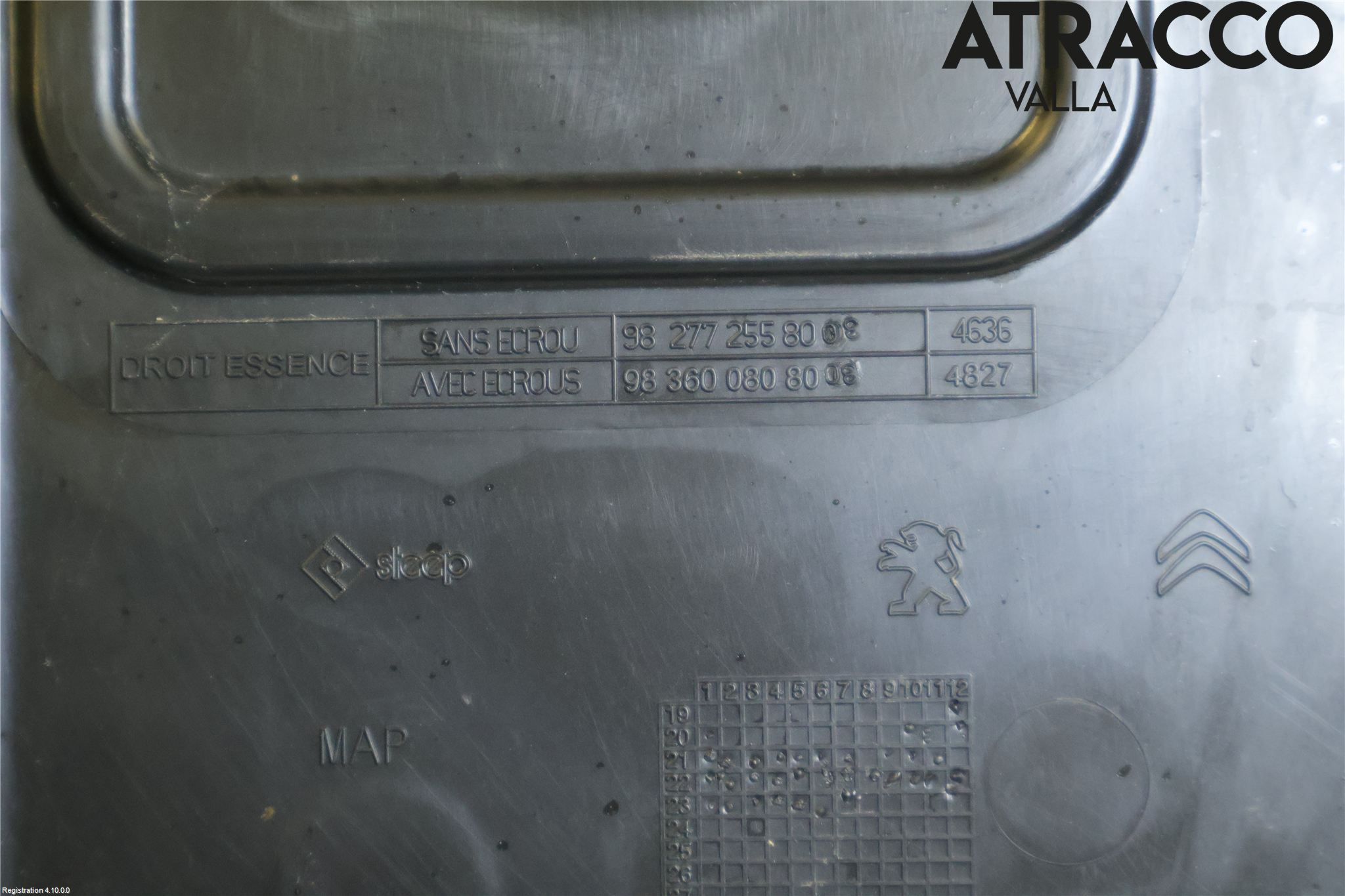 Peugeot 408 22- Hasplåt Plåt-Plast