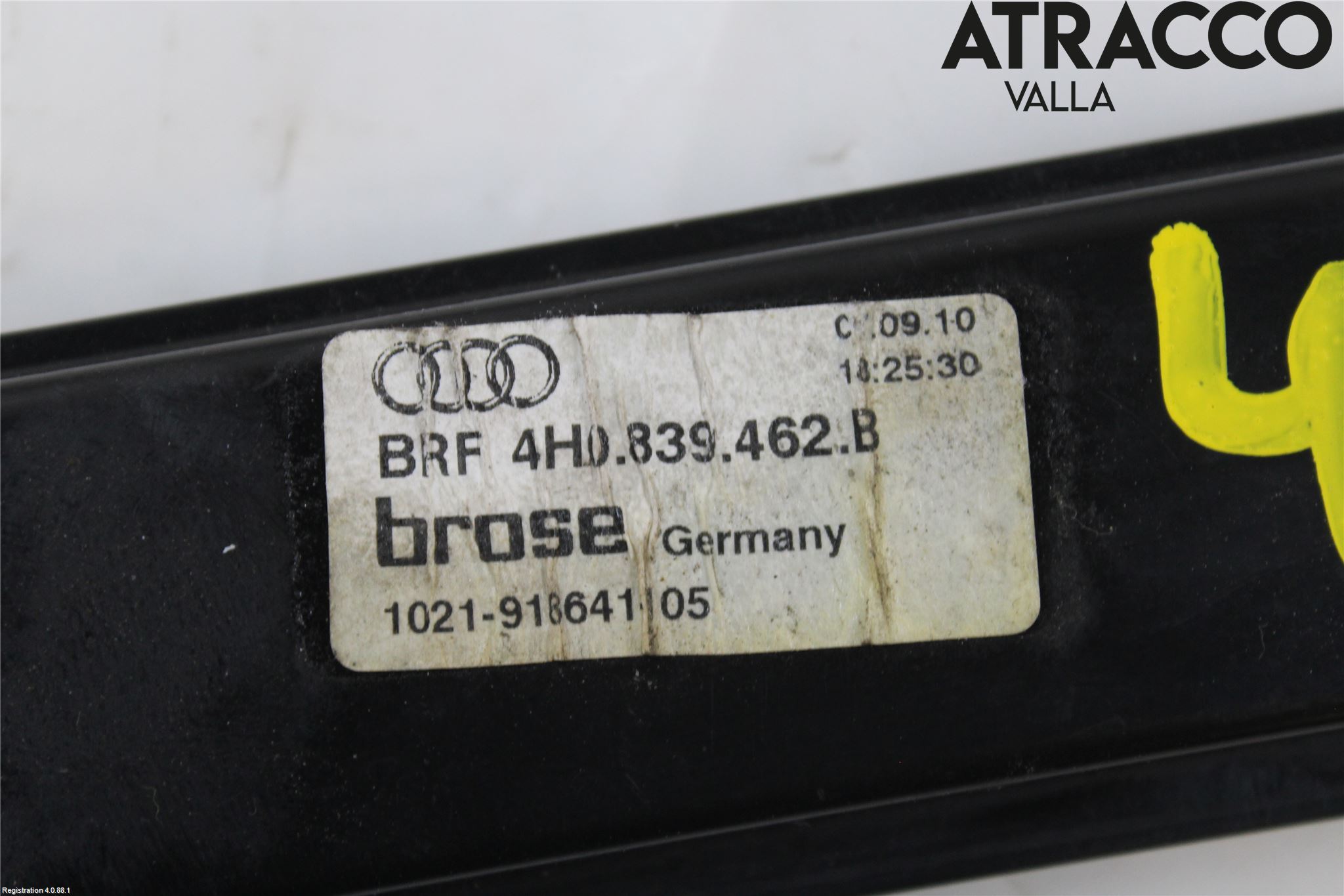 Audi A8/S8 4H 10-17 Fönsterhissmekanism