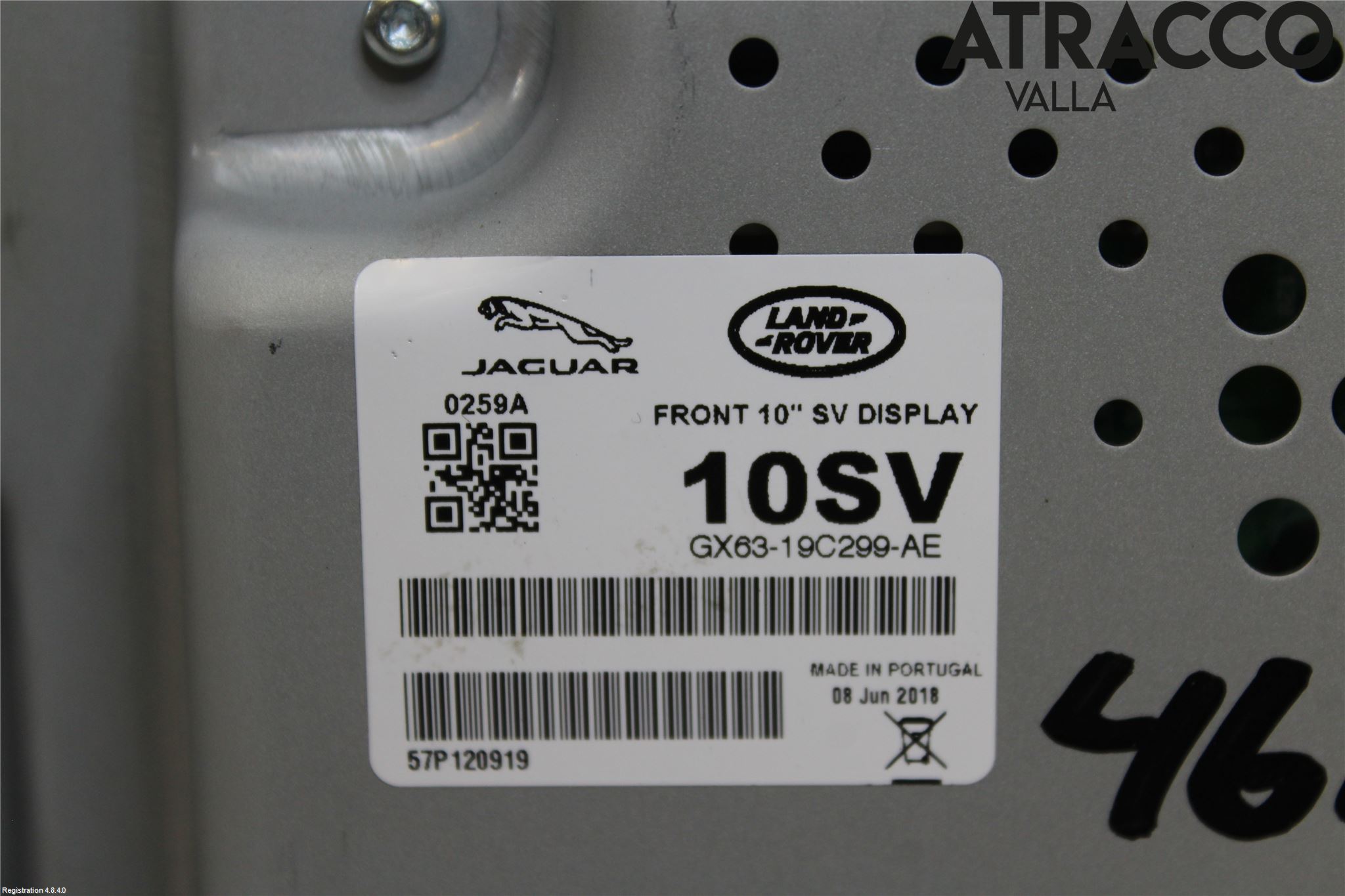 Jaguar XF (X260) 16-24 Multifunktionsdisplay