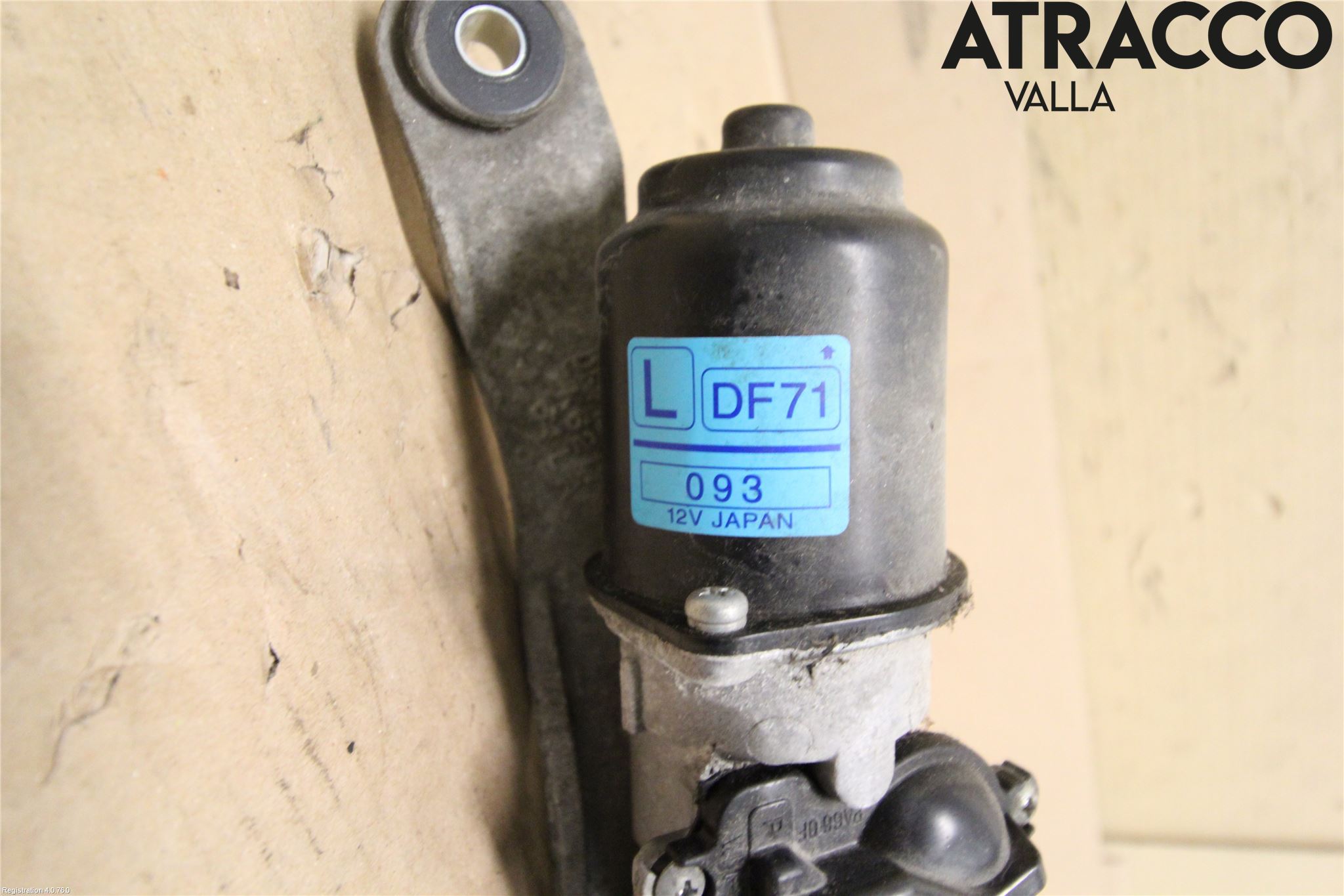 Mazda 2 (DE) 08-15 Torkarmekanism Vindruta