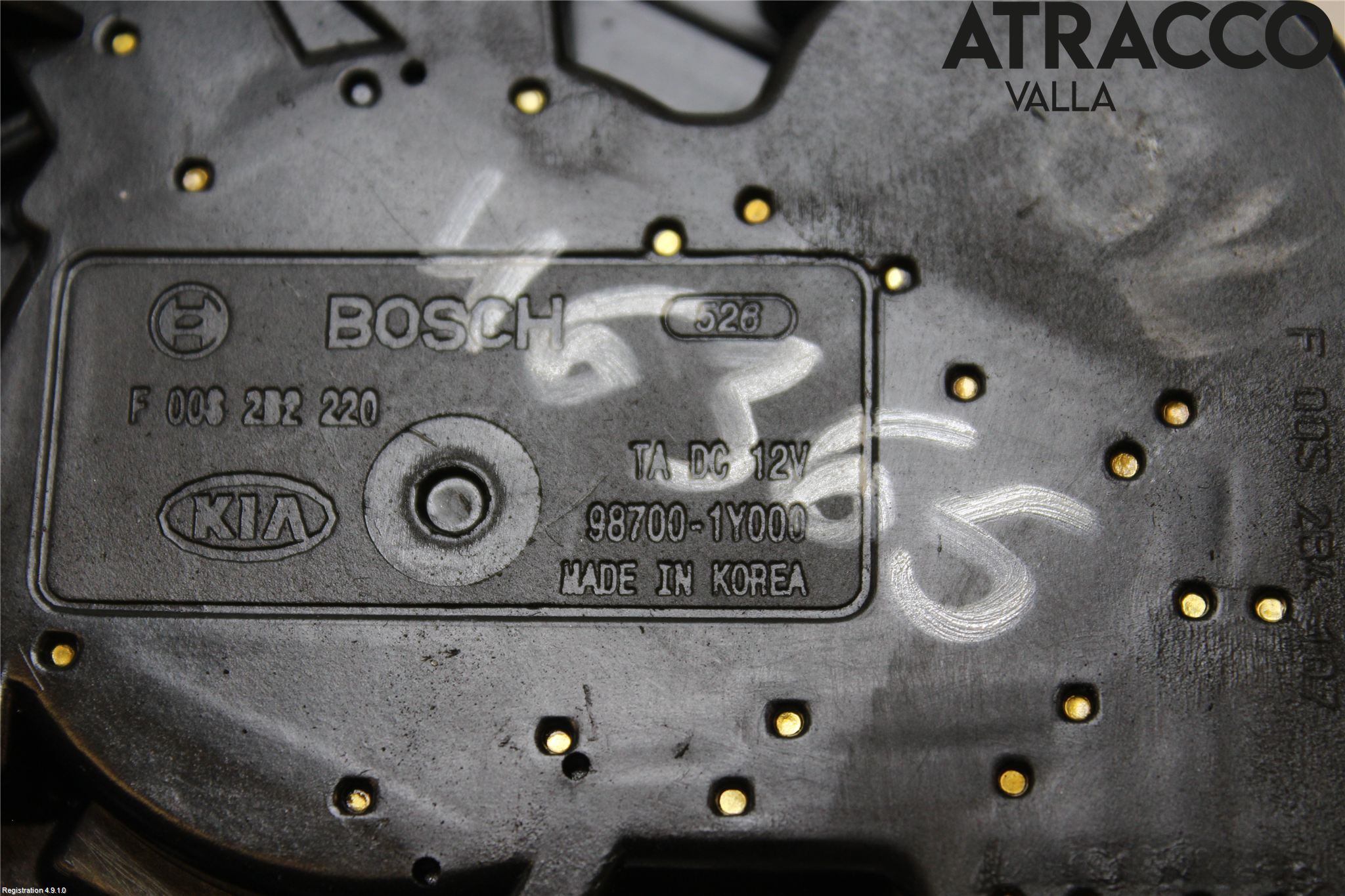Kia PICANTO 12-17 Torkarmotor Baklucka