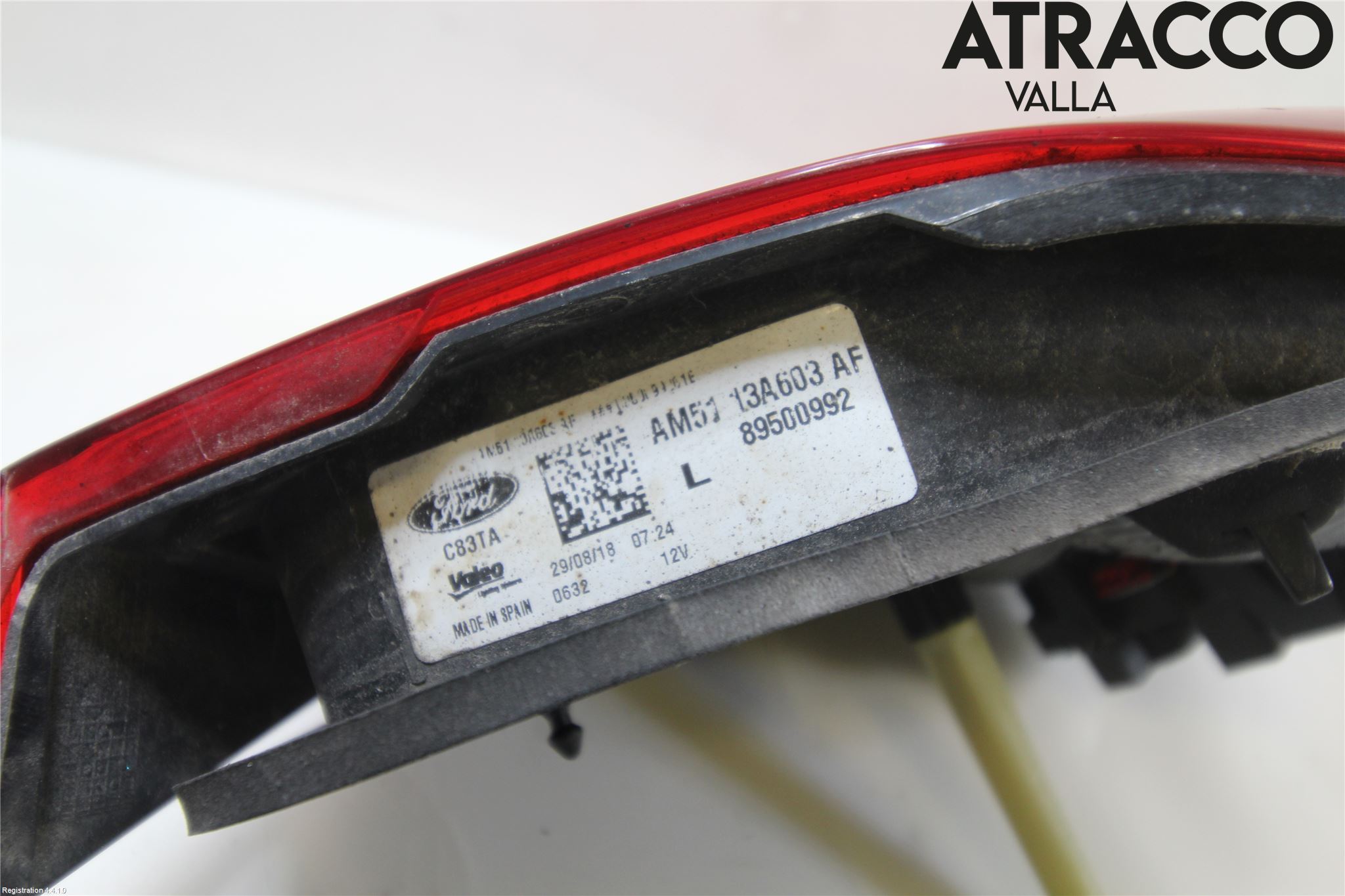 Ford GRAND C-MAX 15-19 Bakljus Lucka Vä