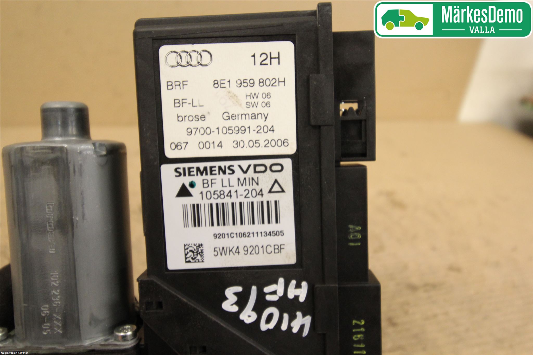 Audi A4/S4 05-07 Fönsterhissmotor