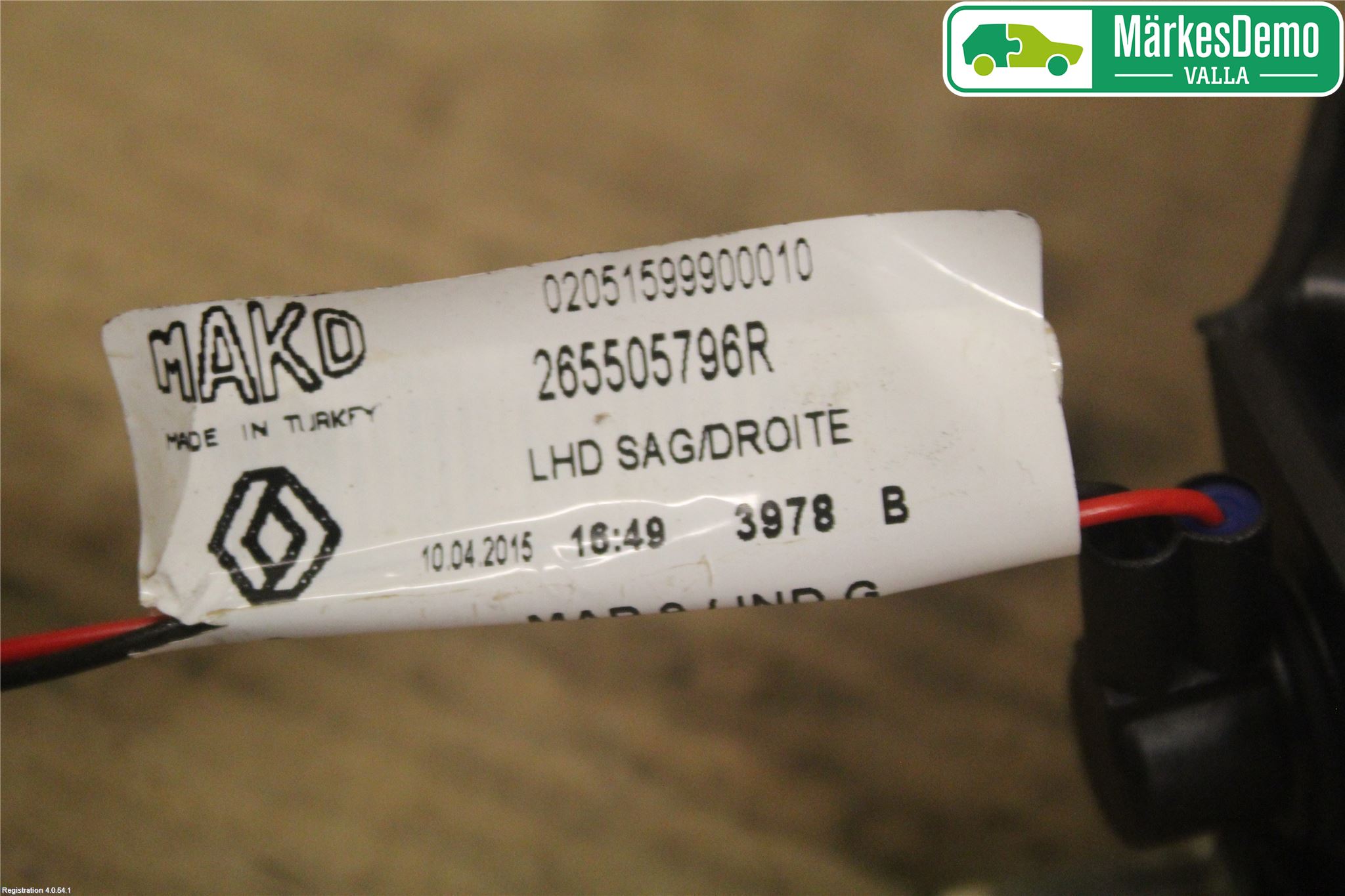 Renault CLIO IV 12-16 Bakljus Lucka Hö