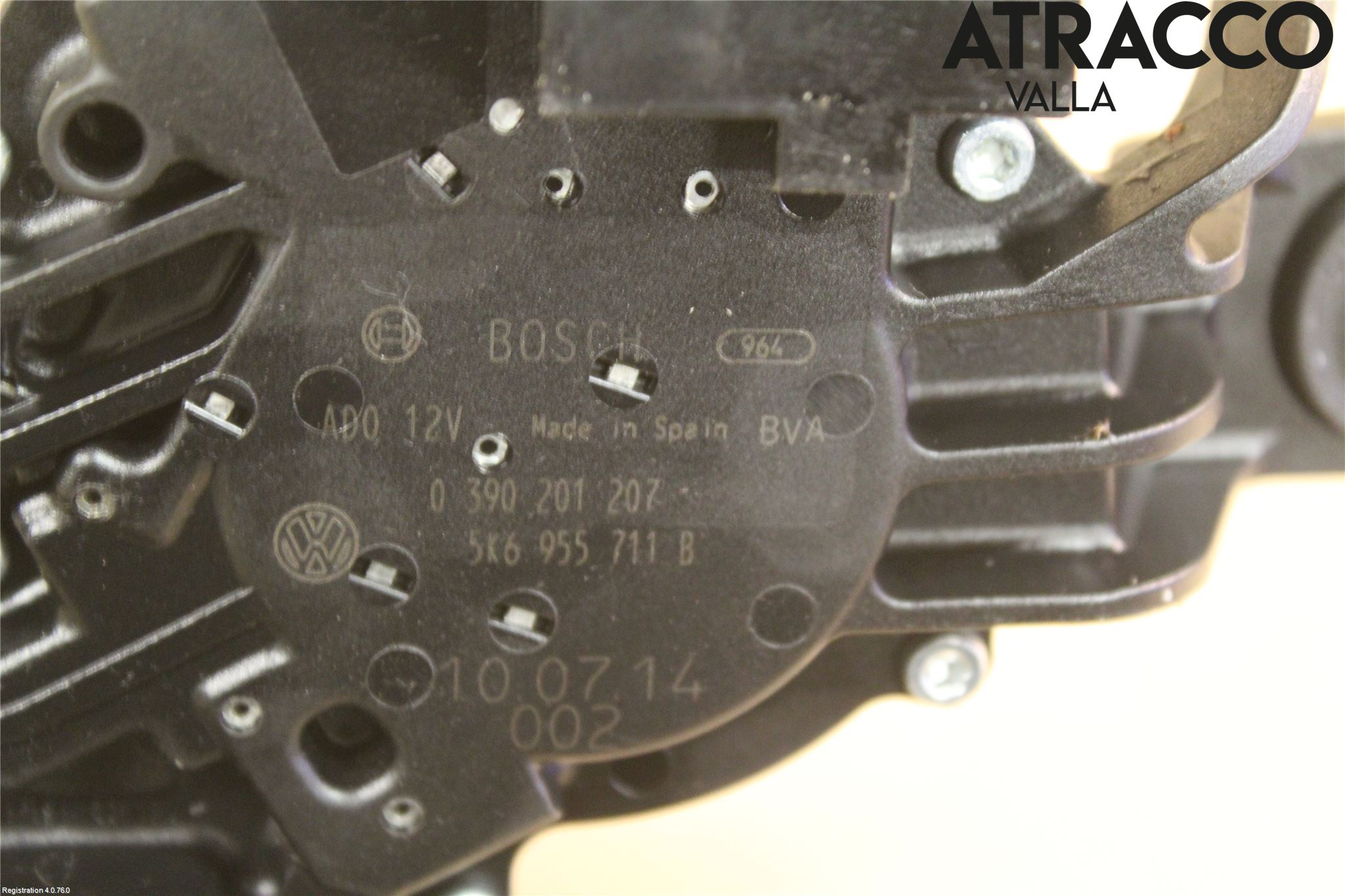 Volkswagen VW GOLF VI 09-13 Torkarmotor Baklucka